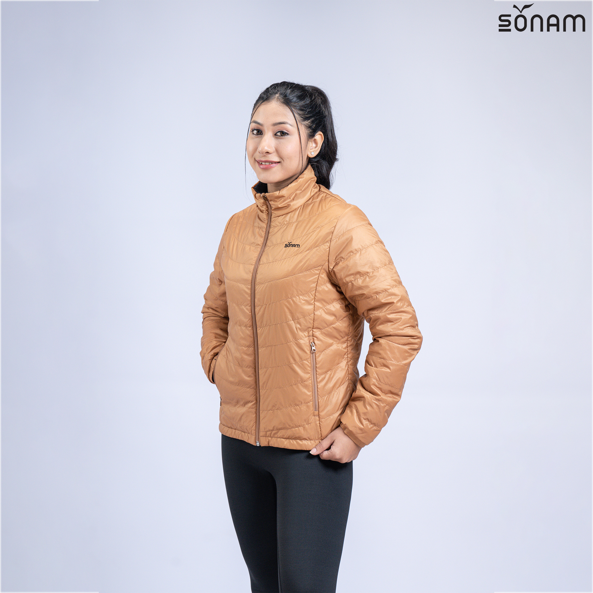 SONAM PHURBU WOMENS 50+50 GSM PRIMOLOFT REVERSIBLE JACKET (FW2023) #2222