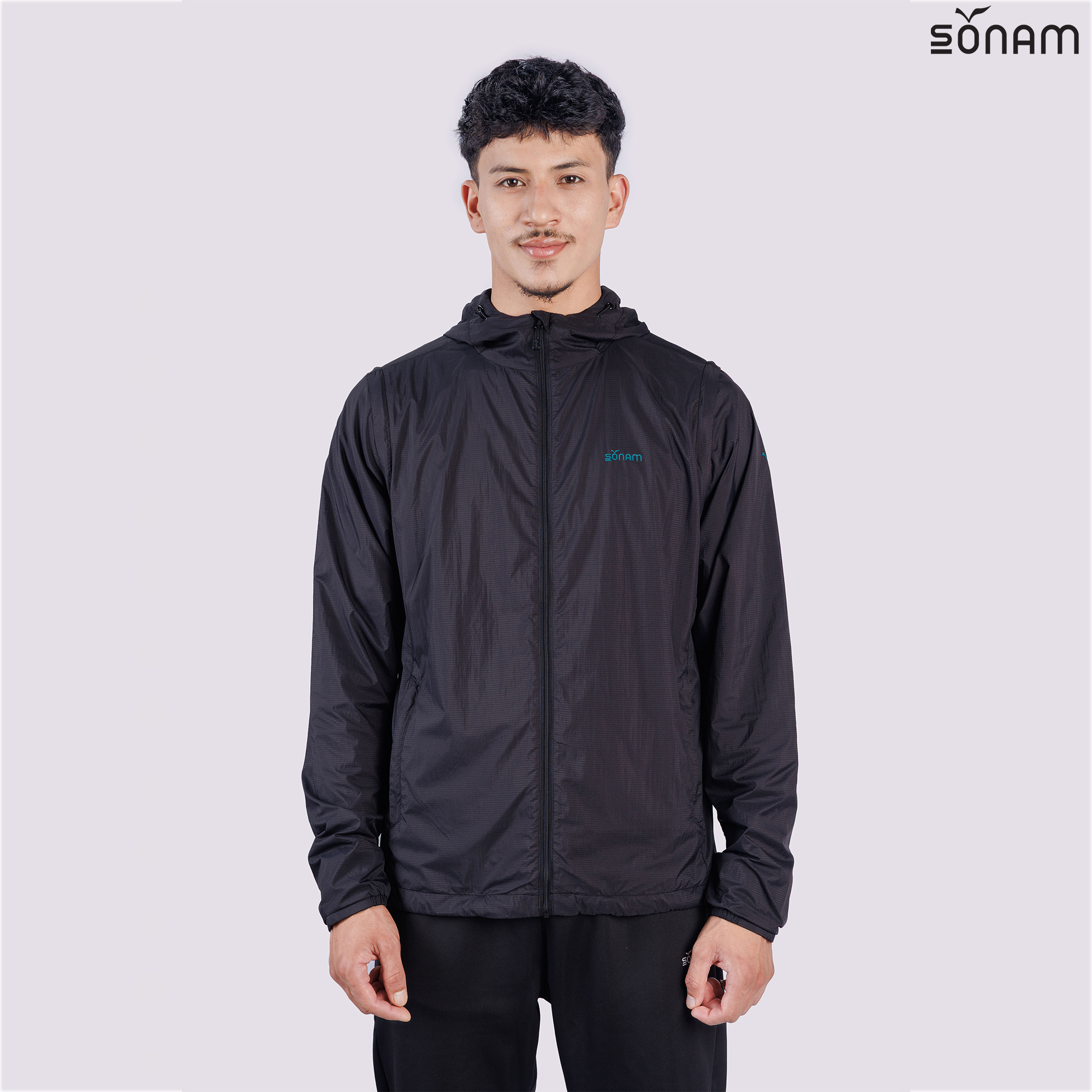 SONAM JAMLING MEN'S SKIN WEAR WINDPROOF WINDCHEATER WITH DETACHABLE SLEEVE (SS2025) #2654