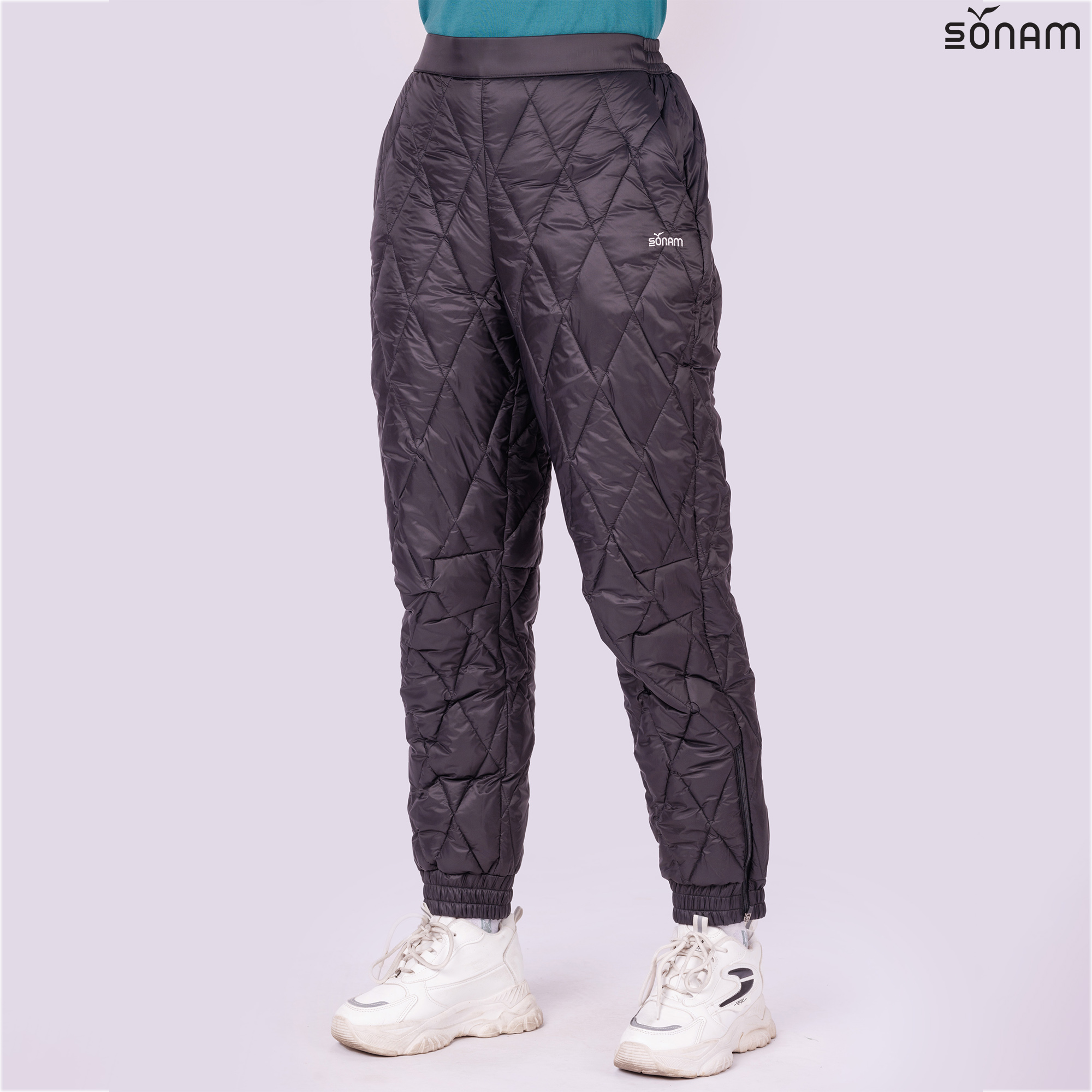 SONAM KUNGA WOMEN'S CREPE TAFFETA  THERMO FIBER JOGGERS (FW2024) #2485