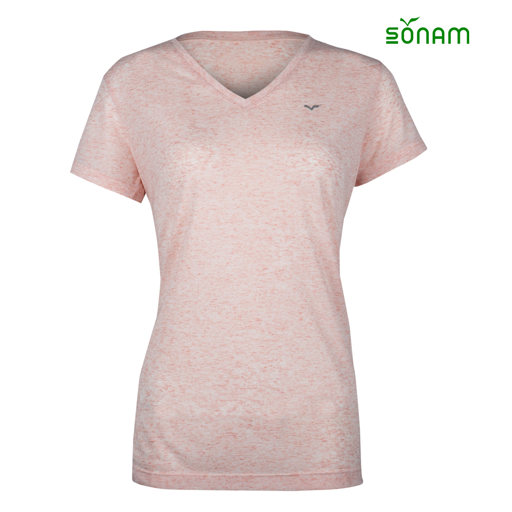 Ghaden Women's  V-neck Linen  T-shirt #1271