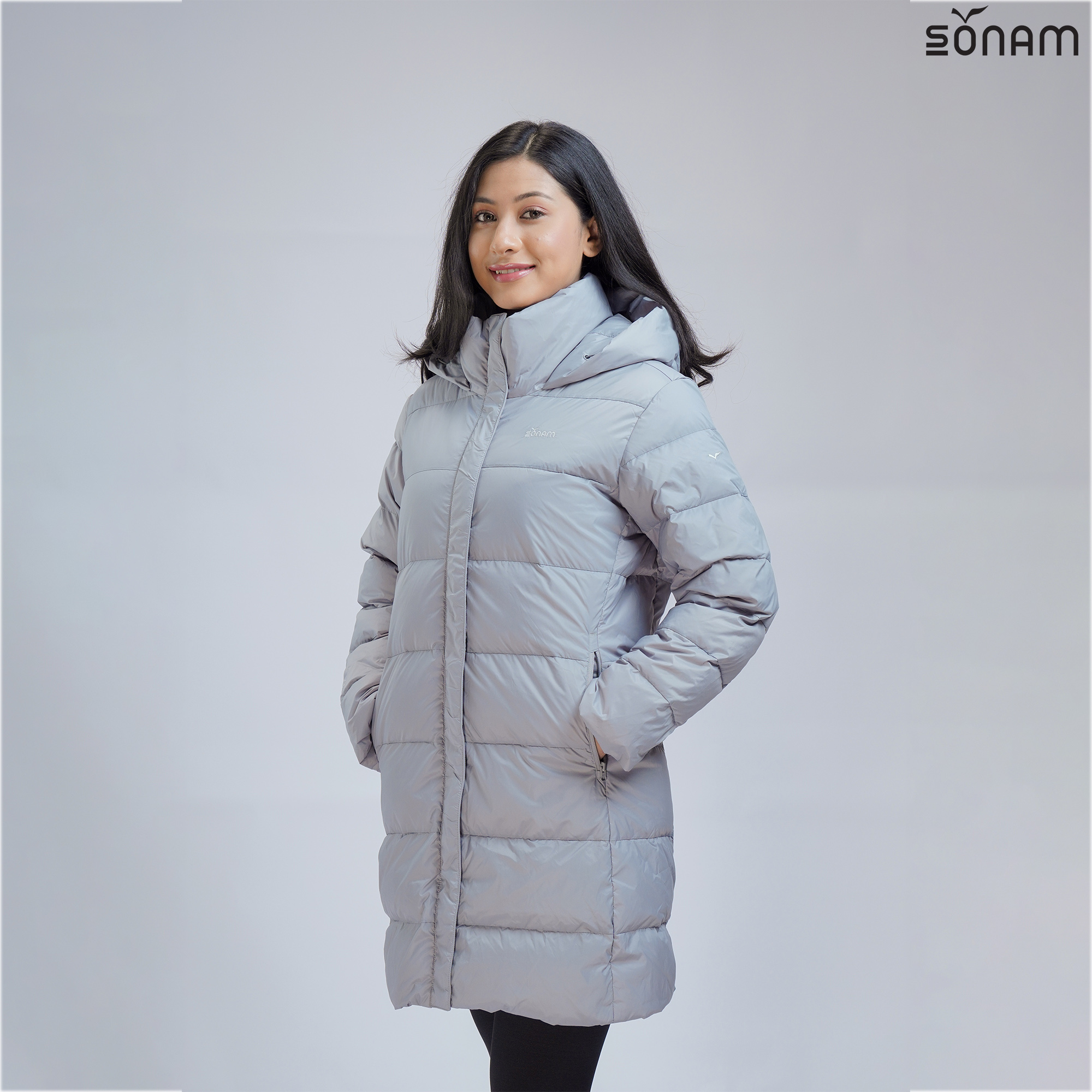 SONAM LASYA WOMEN'S MATTE LONG DOWN JACKET(FW2023) #1873 