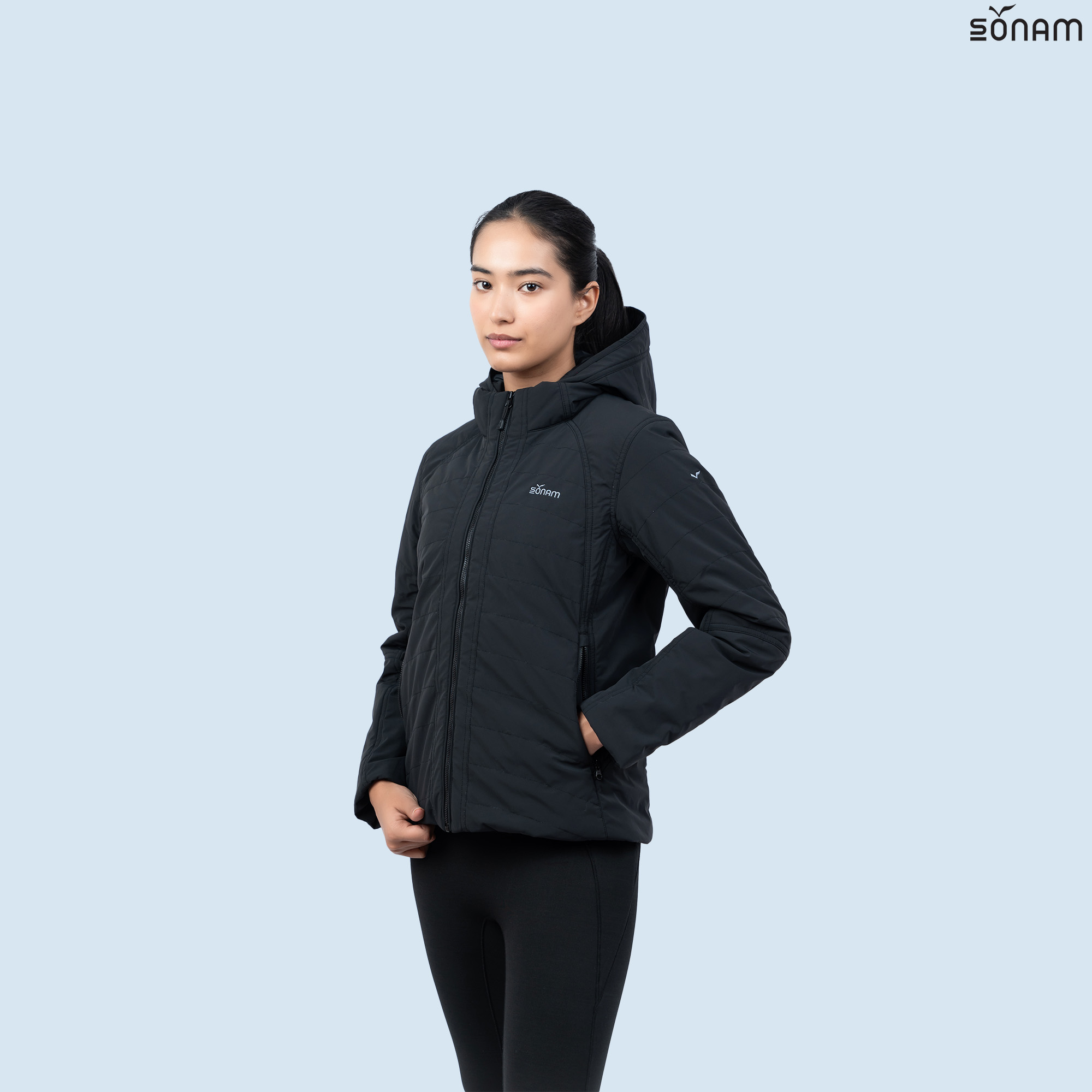 SONAM SHERAB WOMEN'S 4 WAY STRETCH 2 IN 1 75 GSM INSULATED JACKET (FW2025) #2741