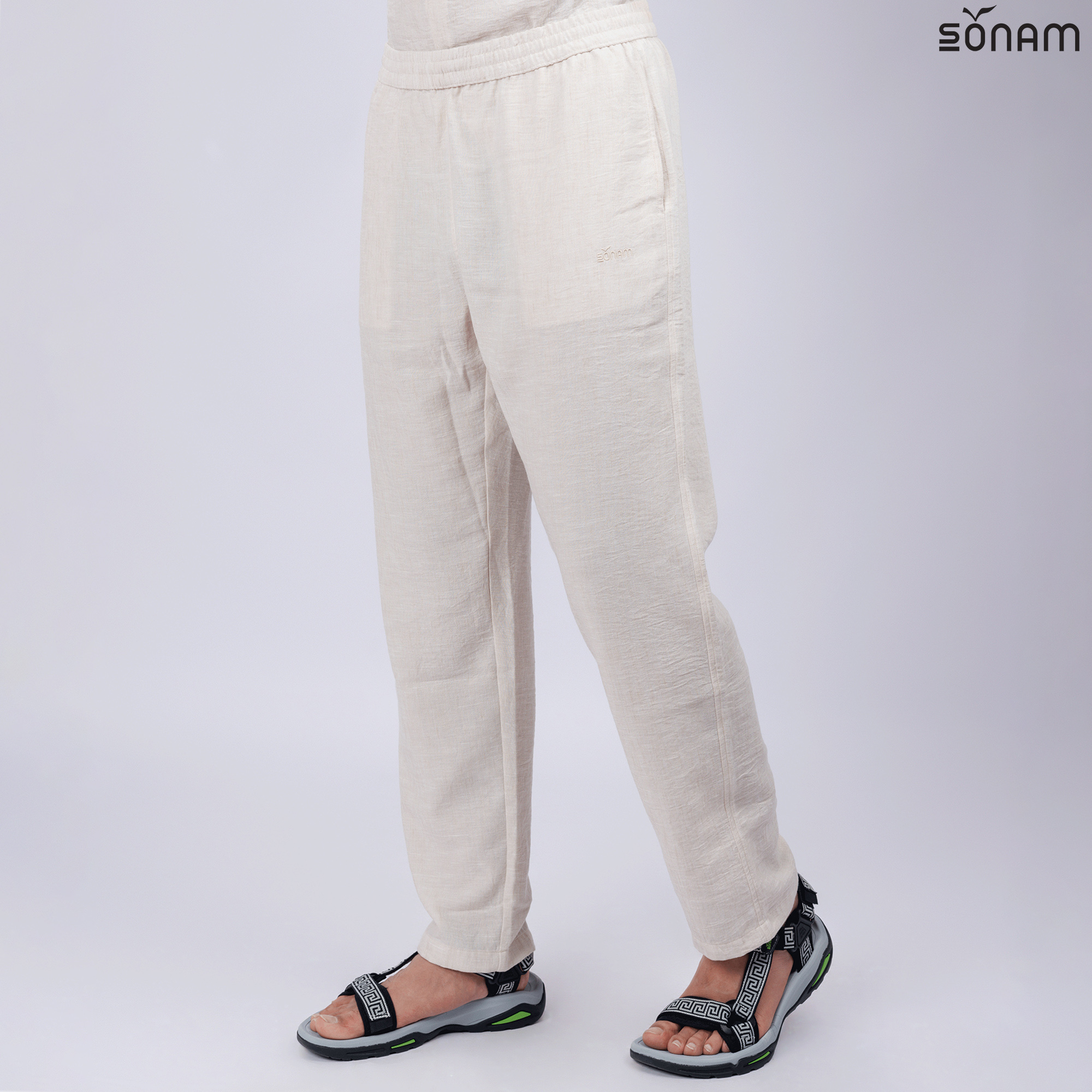 SONAM SAMDE MEN'S DERIVED LINEN PANT (SS2025) #2676