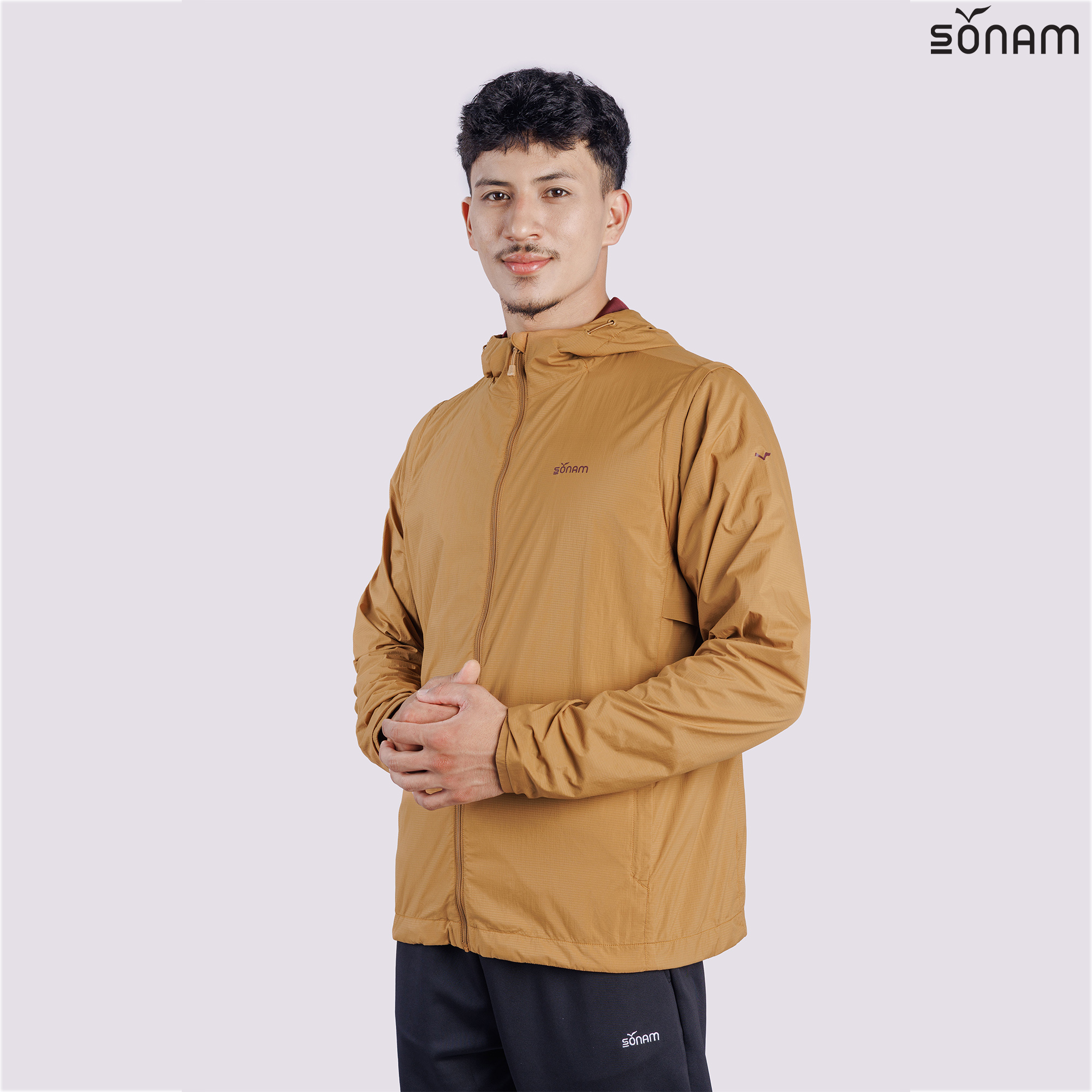 SONAM JAMLING MEN'S SKIN WEAR WINDPROOF WINDCHEATER WITH DETACHABLE SLEEVE (SS2025) #2654