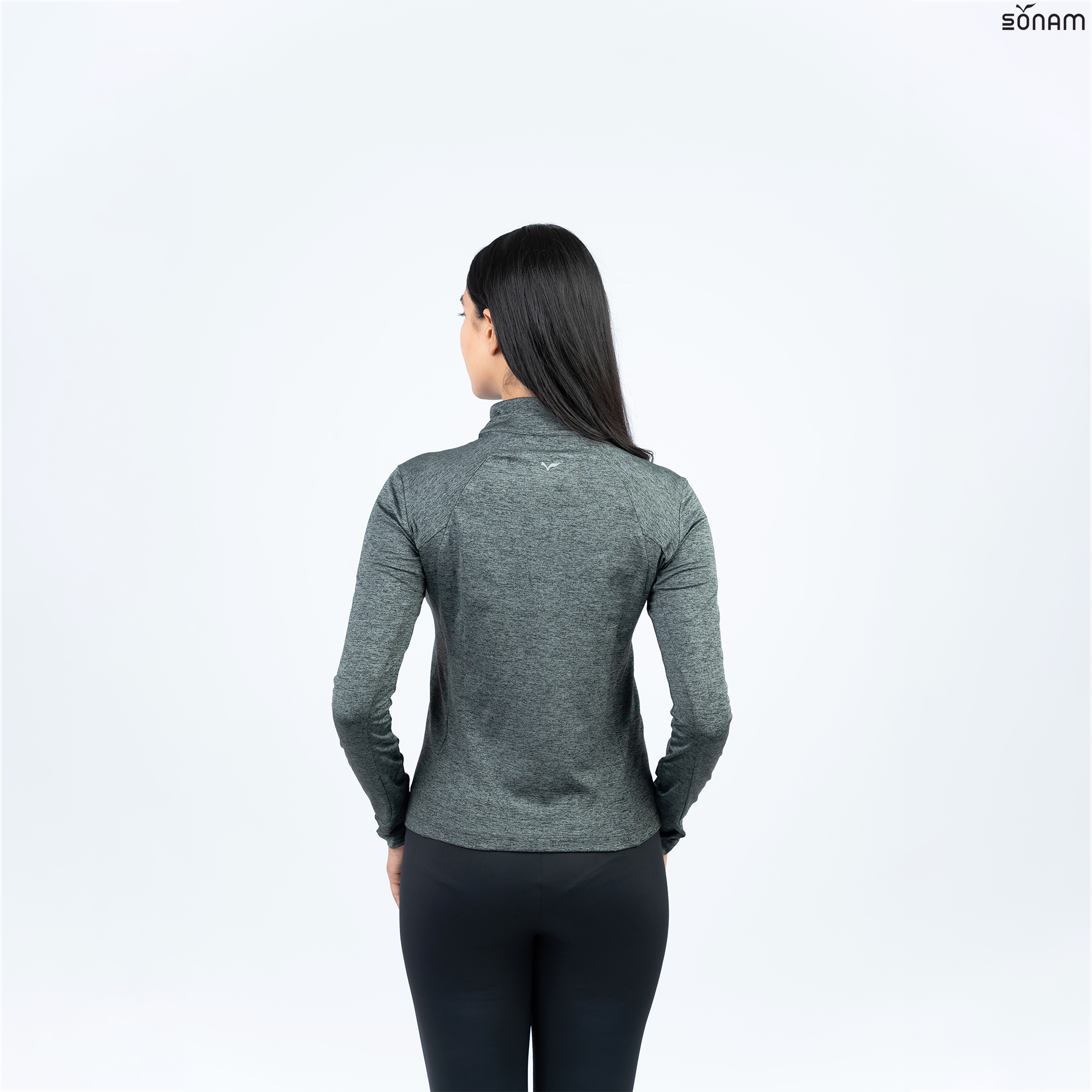 SONAM HISHE WOMEN'S MILLANGE ZIPPED JACKET (FW2025) #2716