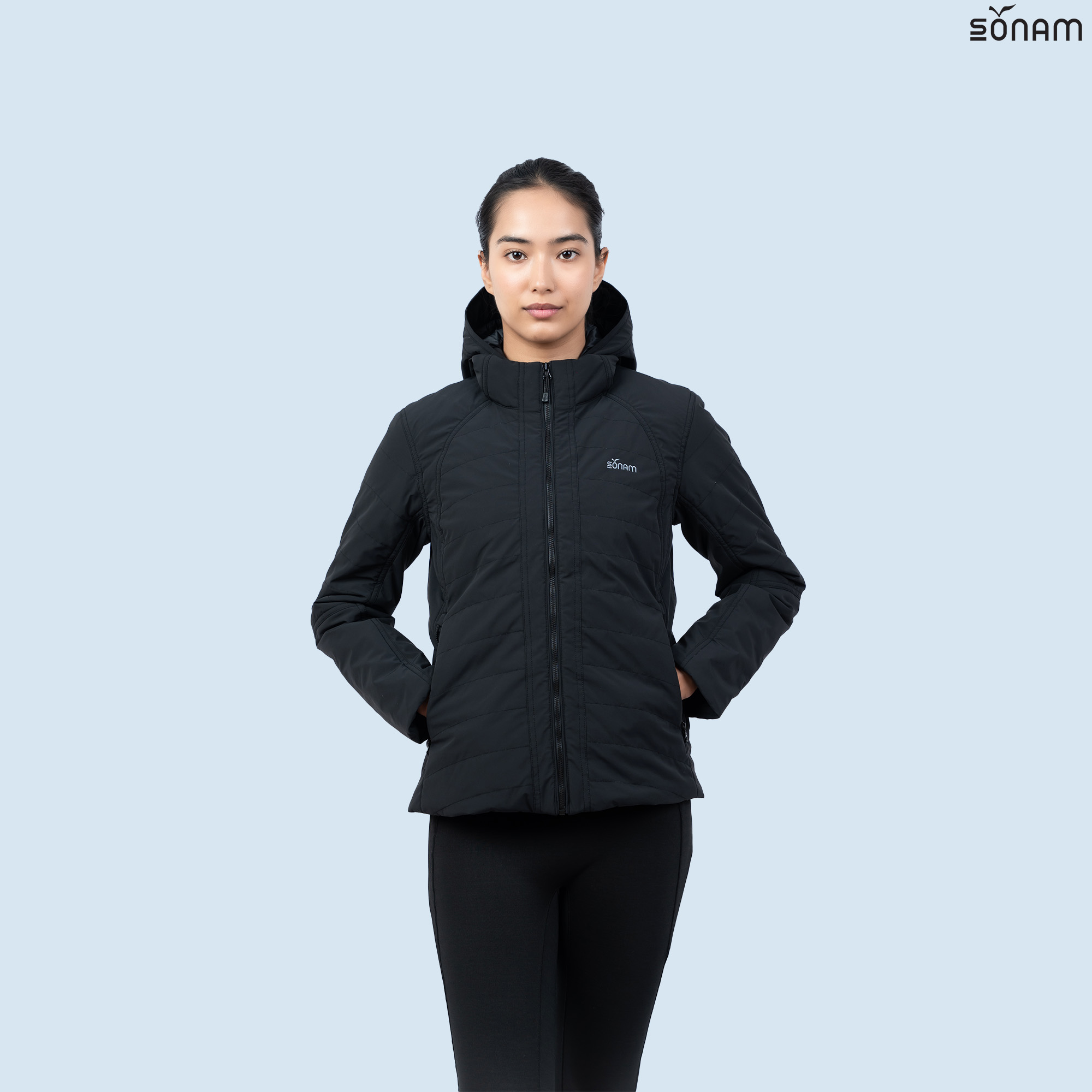 SONAM SHERAB WOMEN'S 4 WAY STRETCH 2 IN 1 75 GSM INSULATED JACKET (FW2025) #2741