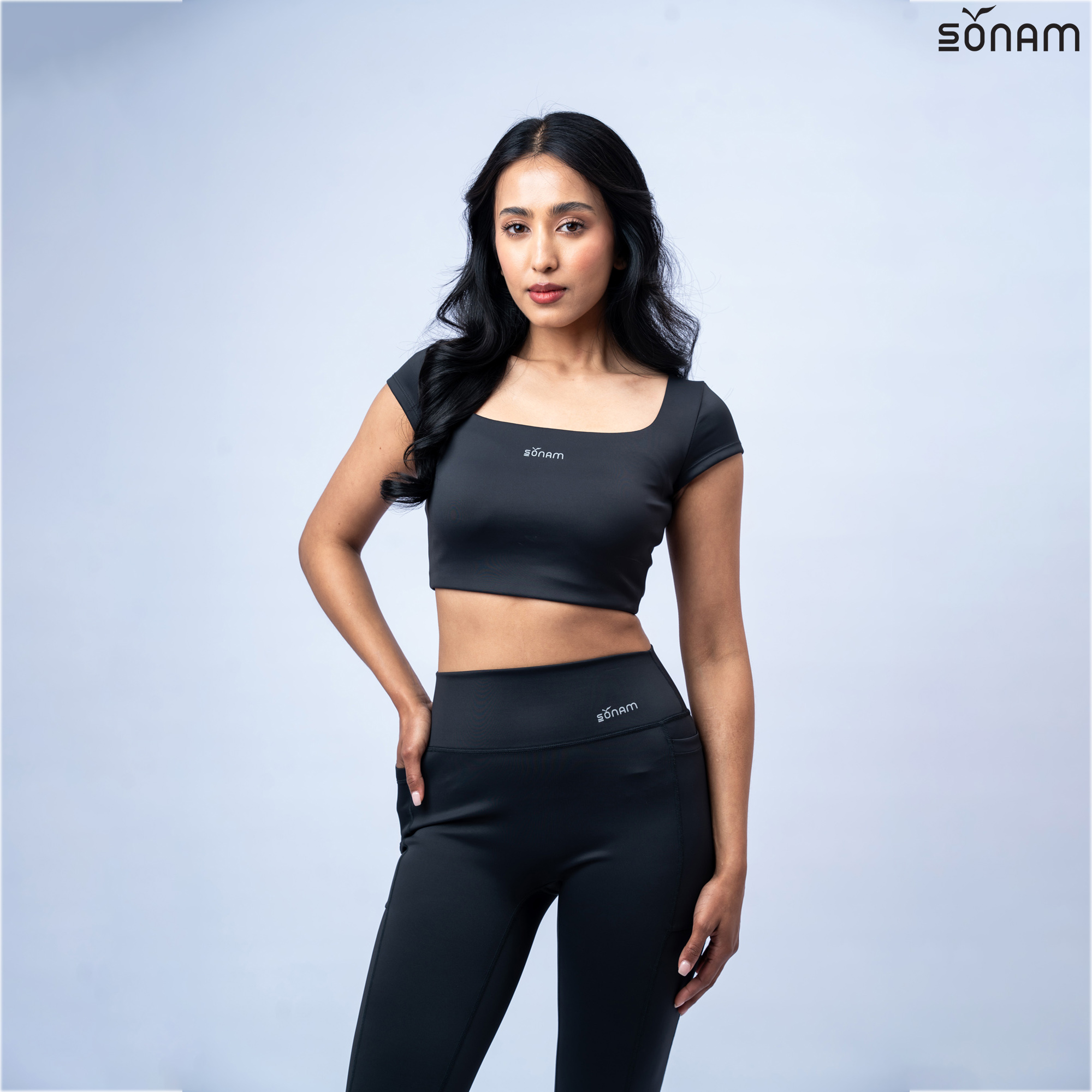 SONAM KUNSEL WOMEN'S SCUBA SPANDEX CROP TOP (SS2026) #2890