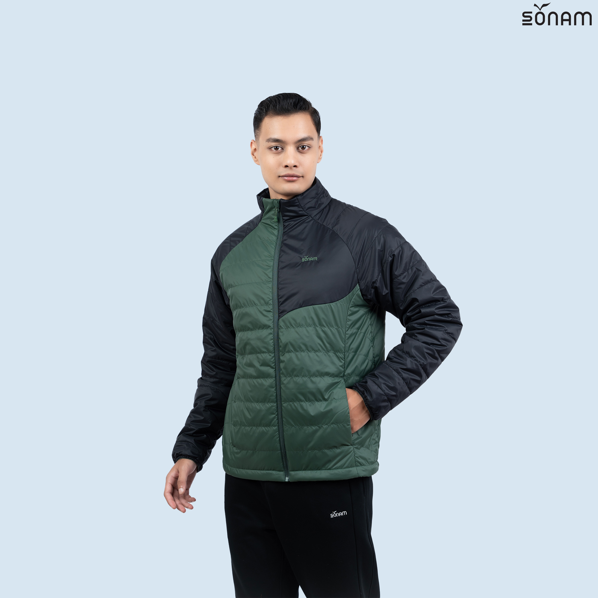 SONAM DRIME MEN'S MATTE TAFFETA 100GSM INSULATED POP JACKET (FW2025) #2727