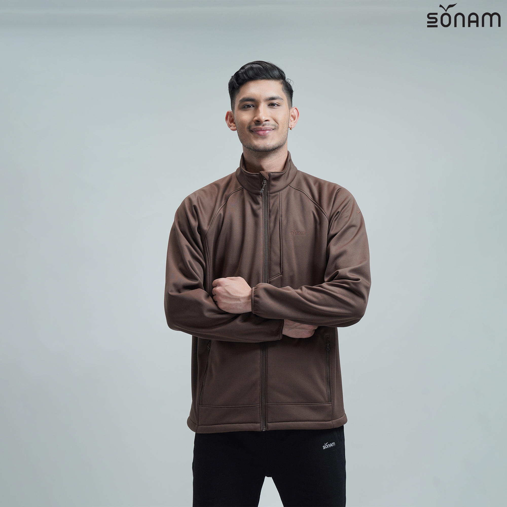 SONAM JAMYANG MENS PLAIN SOFTSHELL JACKET (FW-2022) #1824