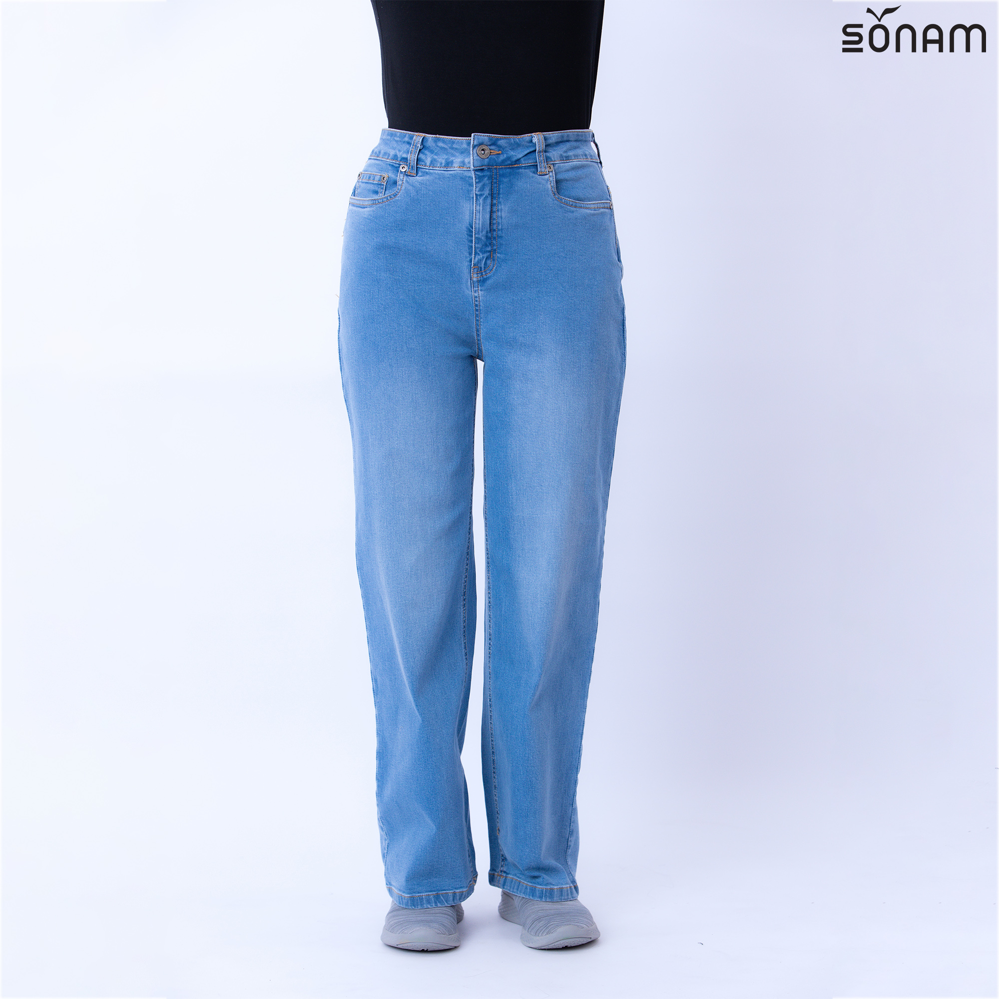 SONAM KUYERI WOMEN'S WIDE LEG DENIM PANT (SS2024) #2419 F