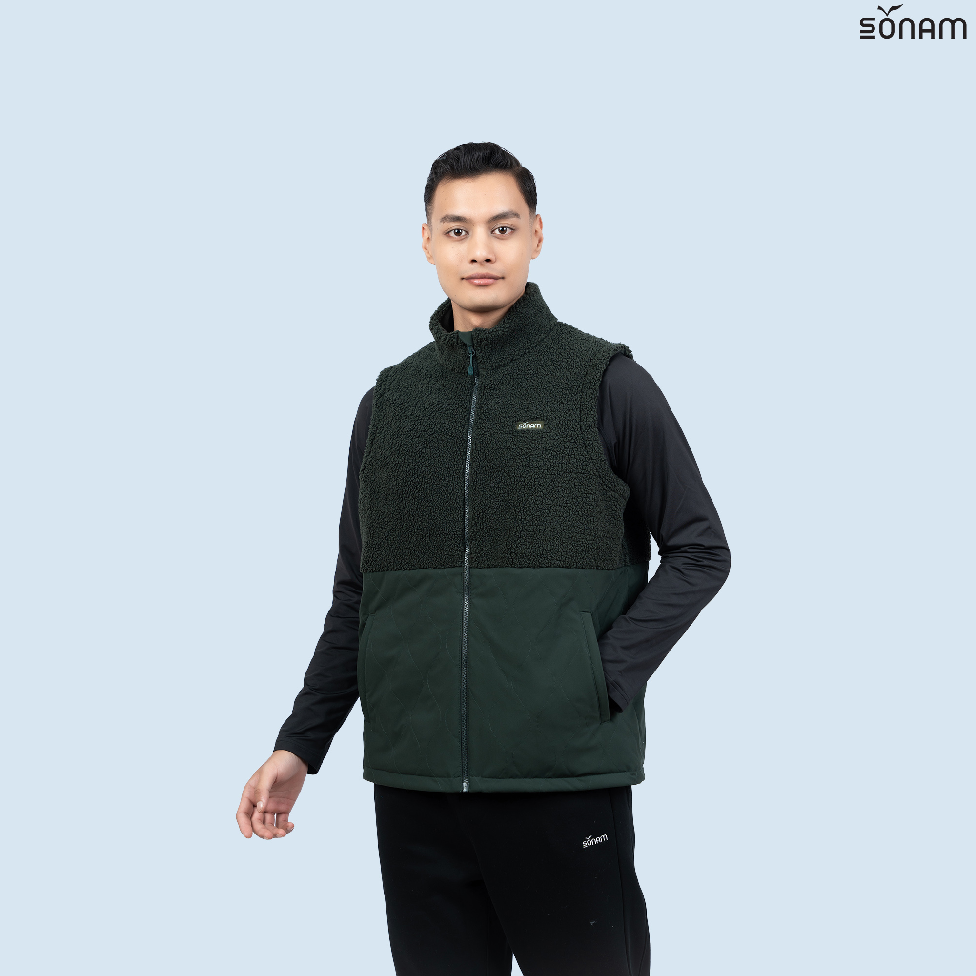 SONAM TSEPAL UNISEX TWO WAY FUR 75GSM INSULATED VEST(FW2025) #2759
