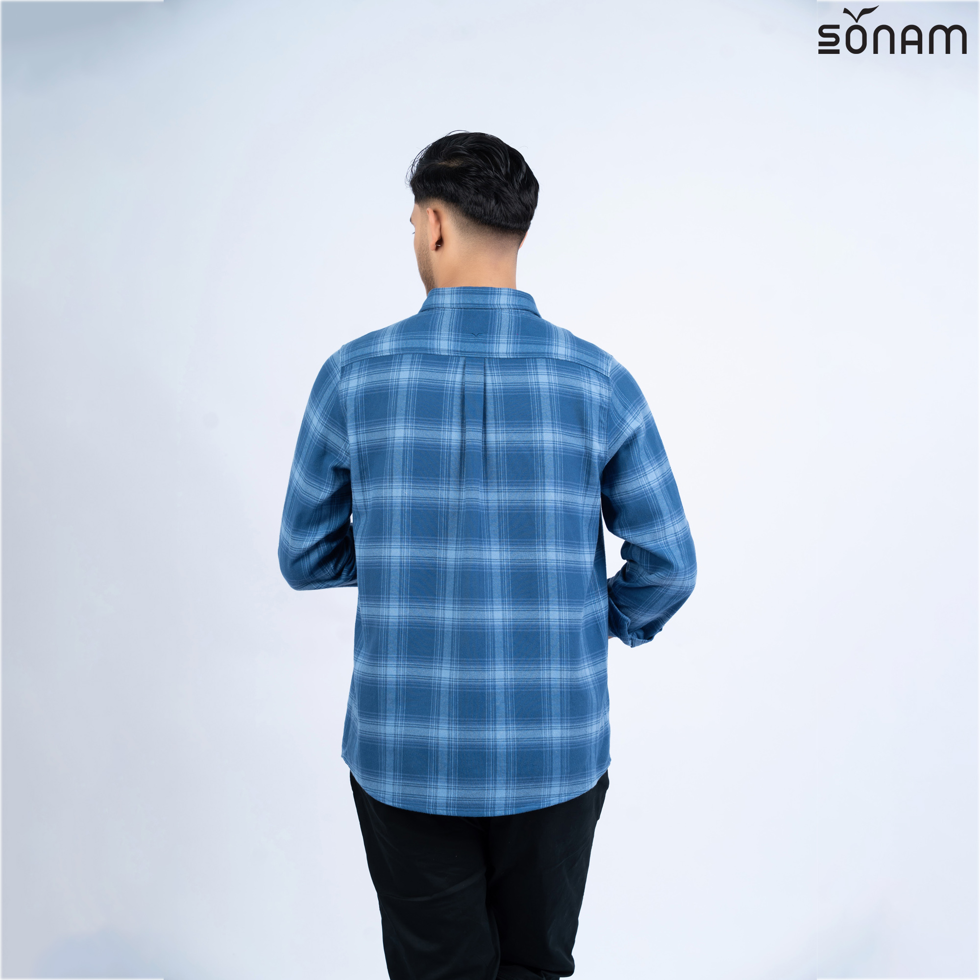 SONAM CEPHEUS MEN'S PLAID FLANNEL SHIRT (SS2026) #2831