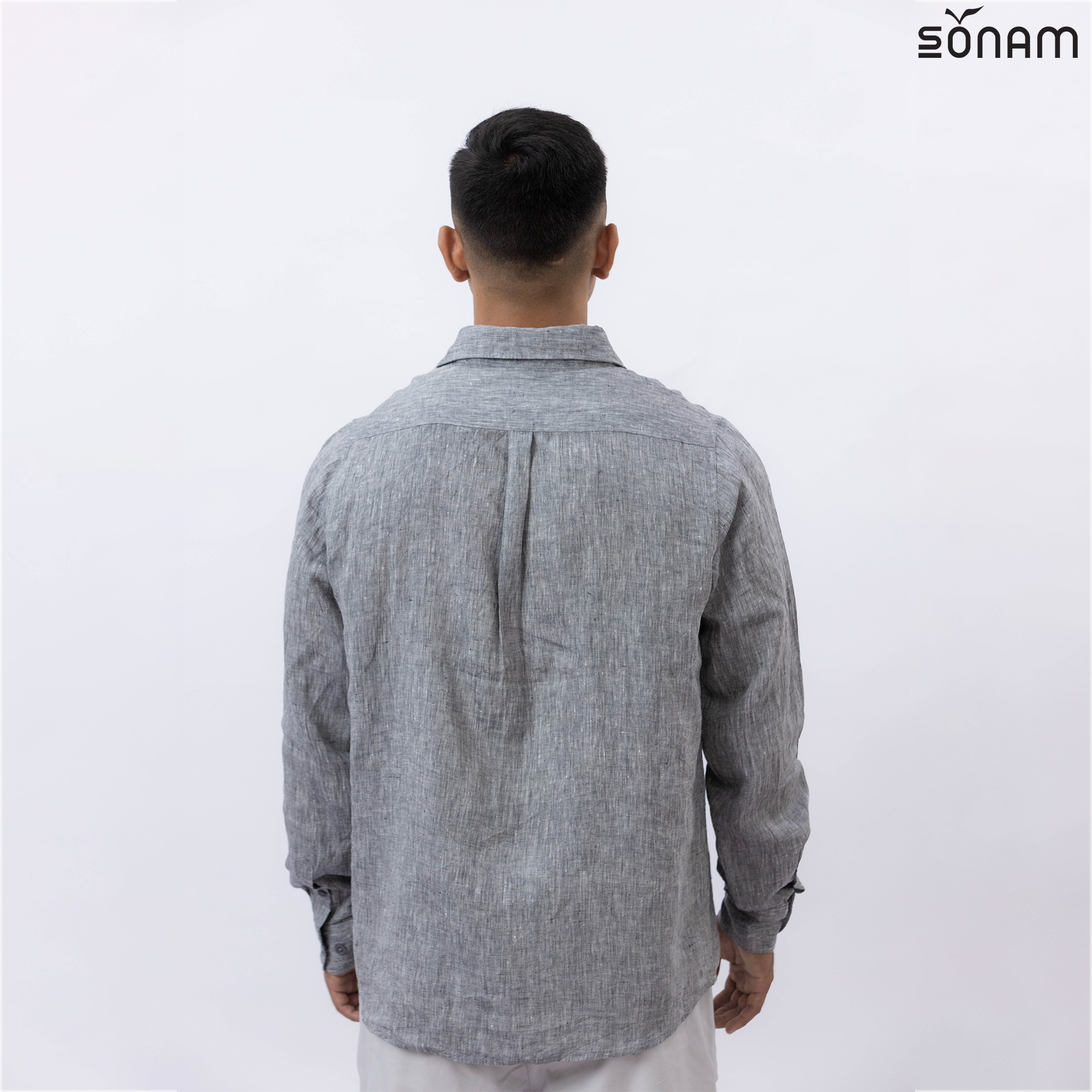 SONAM LHAKPA MEN'S LINEN SHIRT (SS2024) #2495