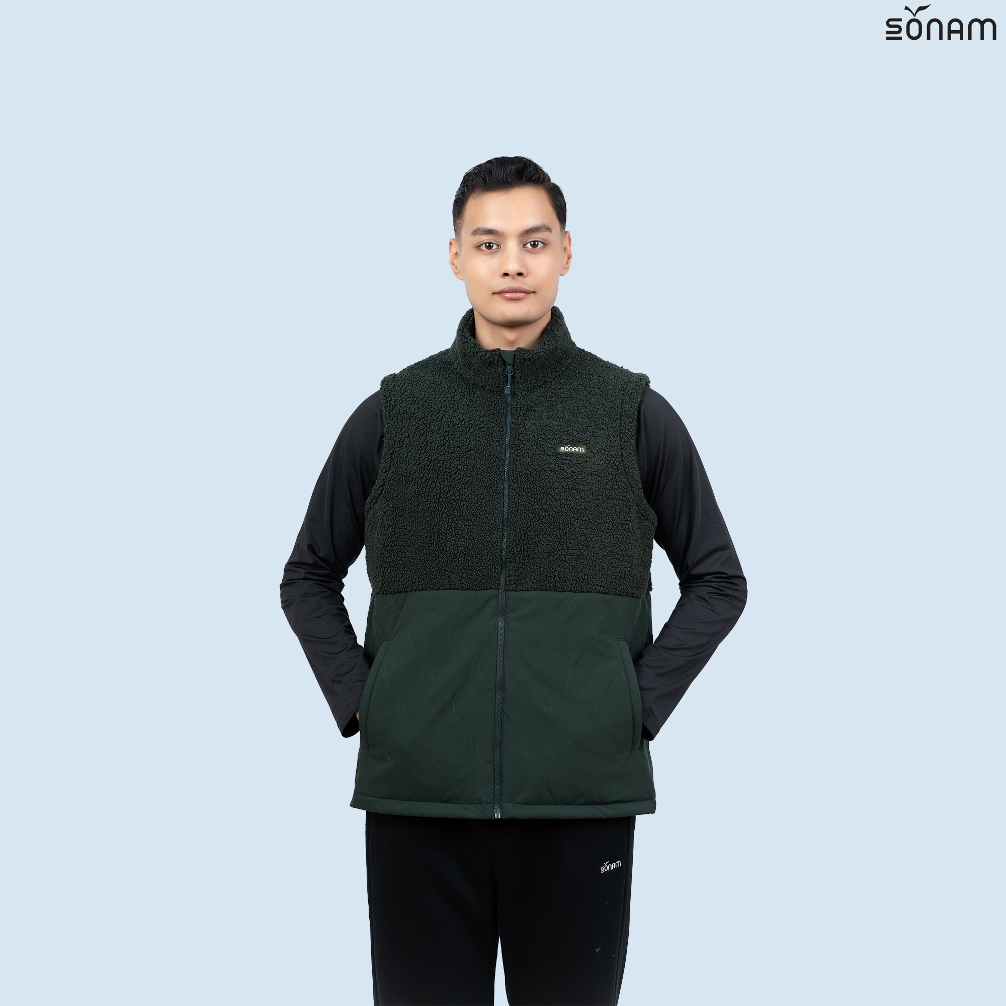 SONAM TSEPAL UNISEX TWO WAY FUR 75GSM INSULATED VEST(FW2025) #2759