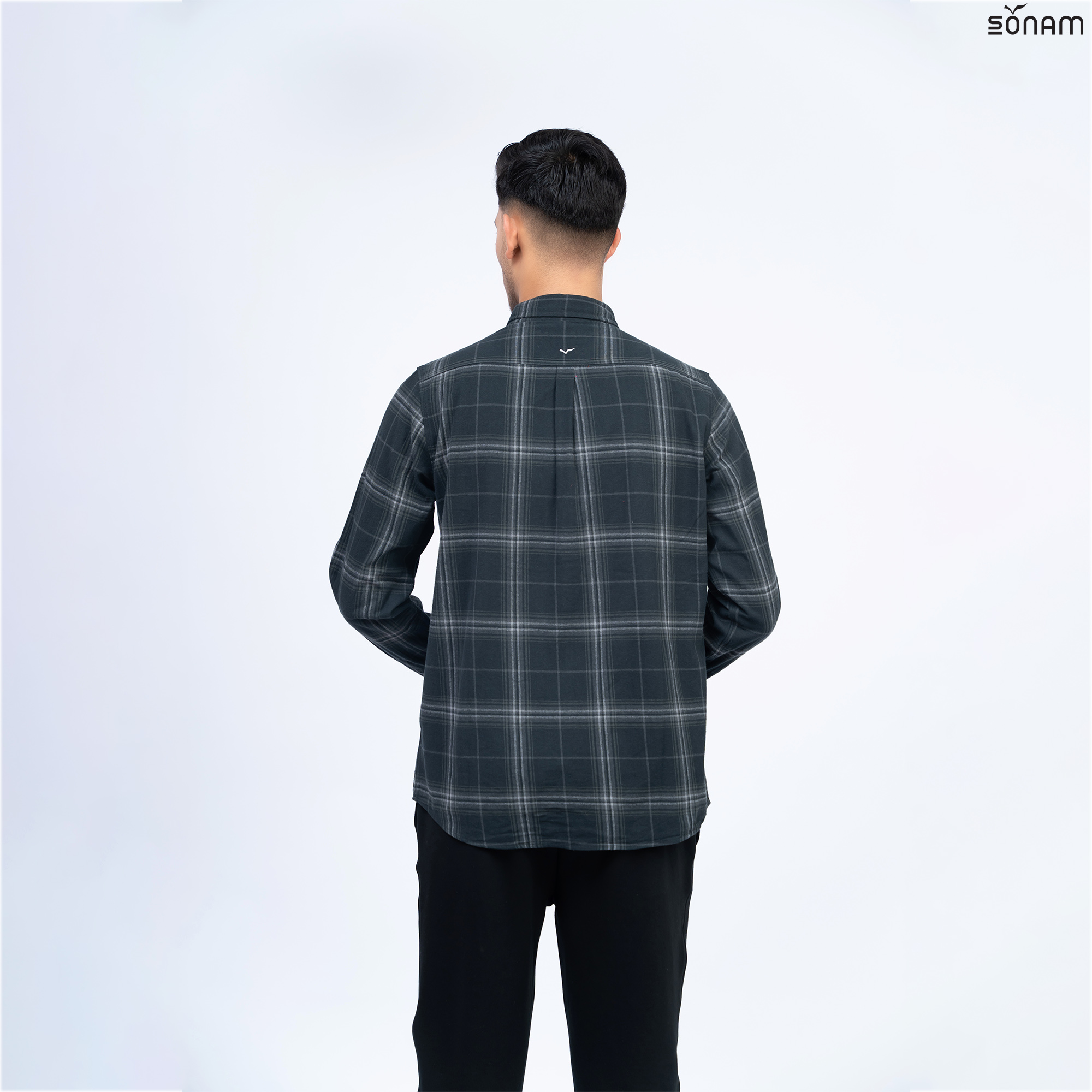 SONAM DAWA MEN'S PLAID FLANNEL SHIRT (FW2025) #2469
