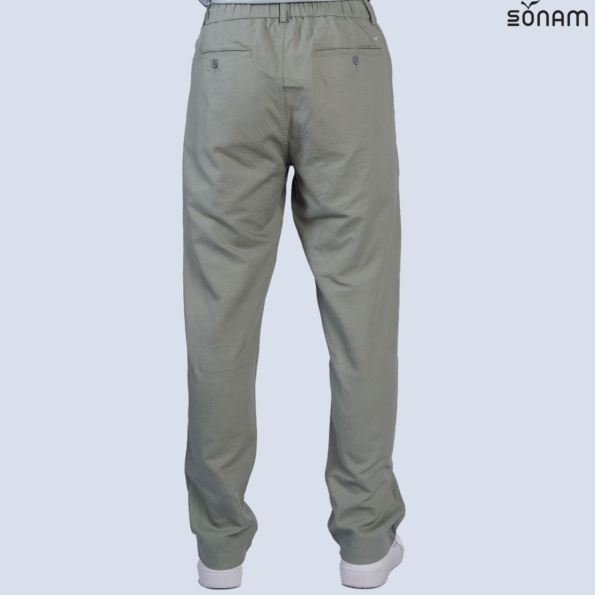 SONAM AJIBA MEN'S LINEN BLEND RELAXED PANT'S (SS2025) #2656