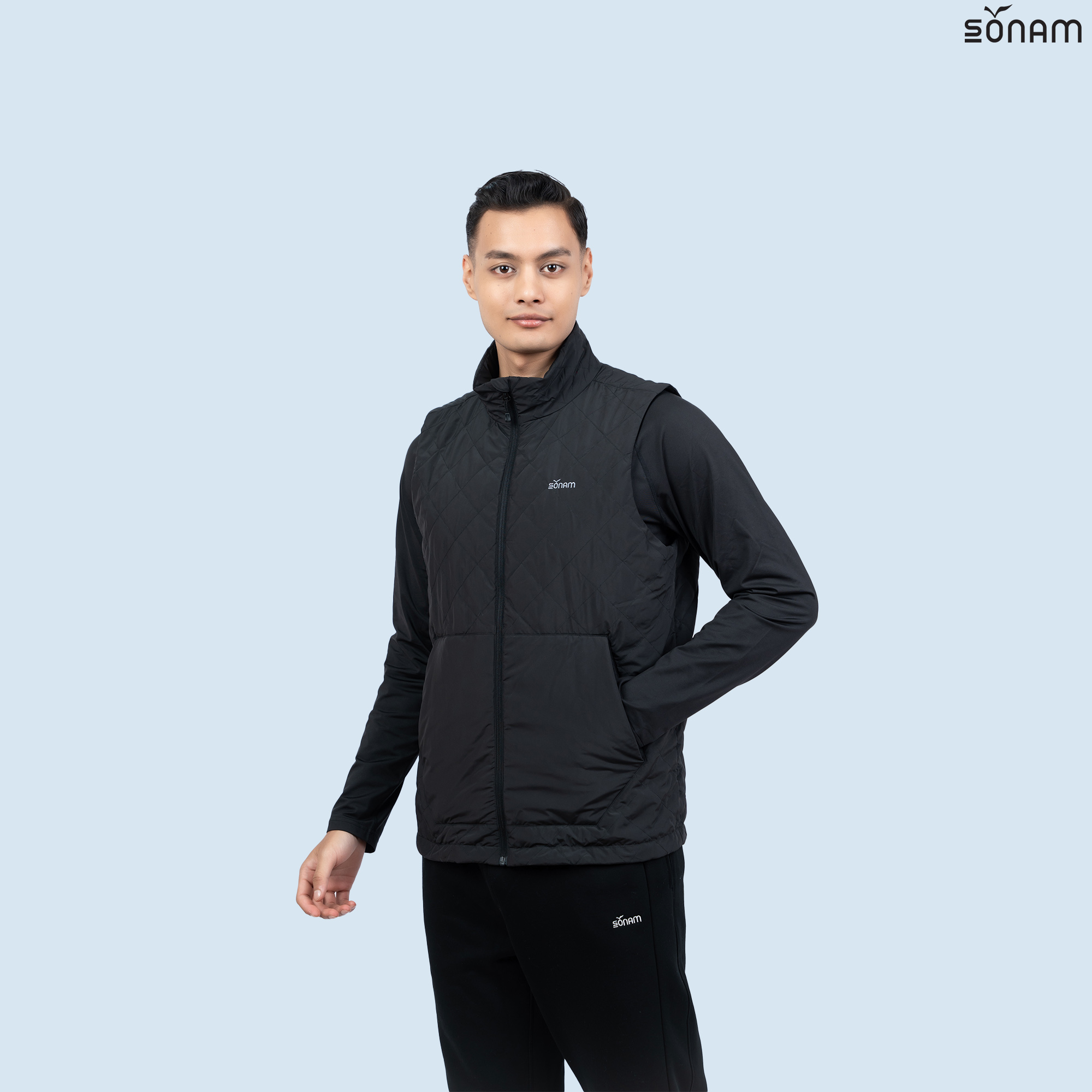 SONAM SANGDAK MEN'S RIBSTOP TAFFETA 75 GSM INSULATED VEST (FW2025) #2735