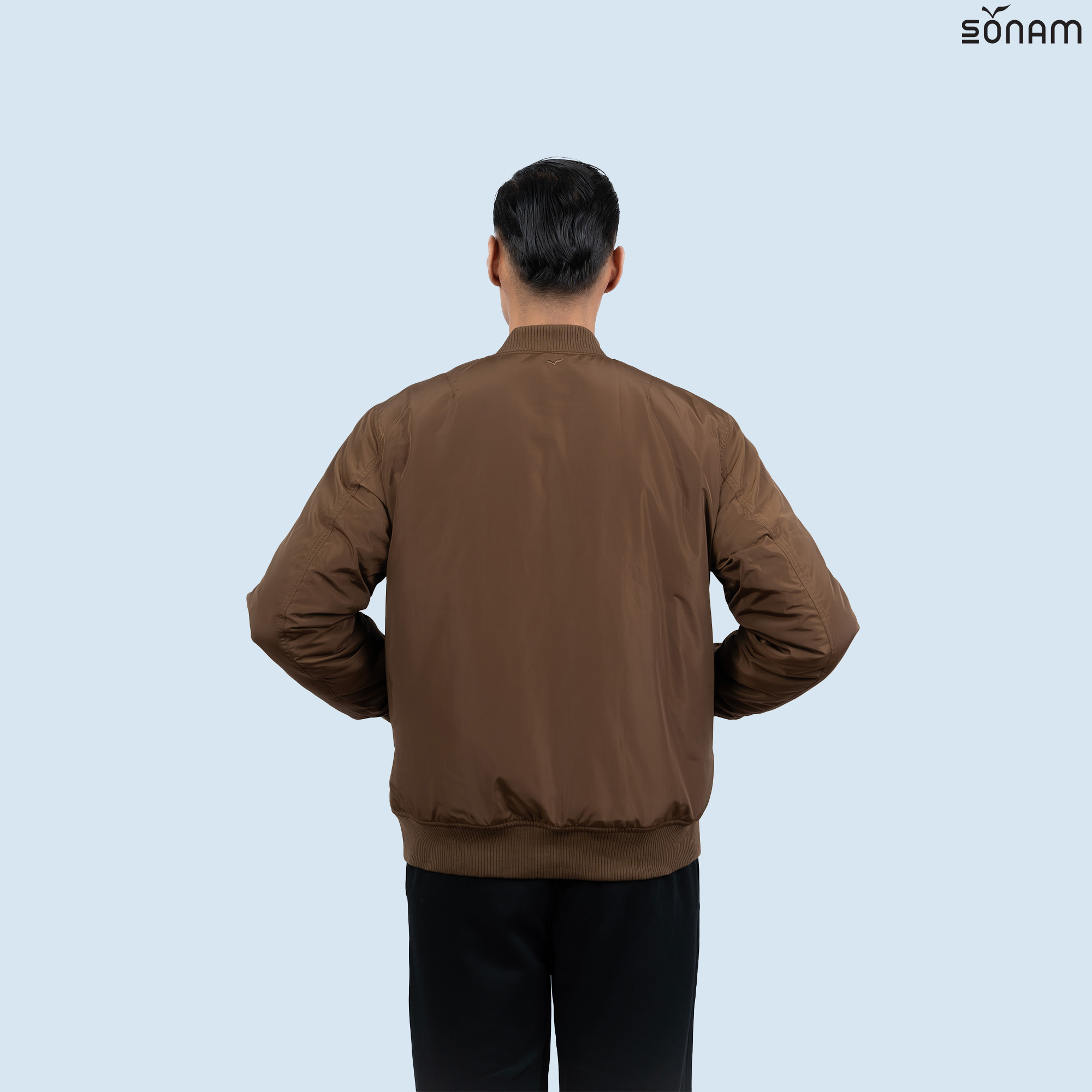 SONAM DRUKPA UNISEX SHINY JAPANESE TAFFETA 150 GSM INSULATED BOMBER JACKET (FW2025) #2774_A