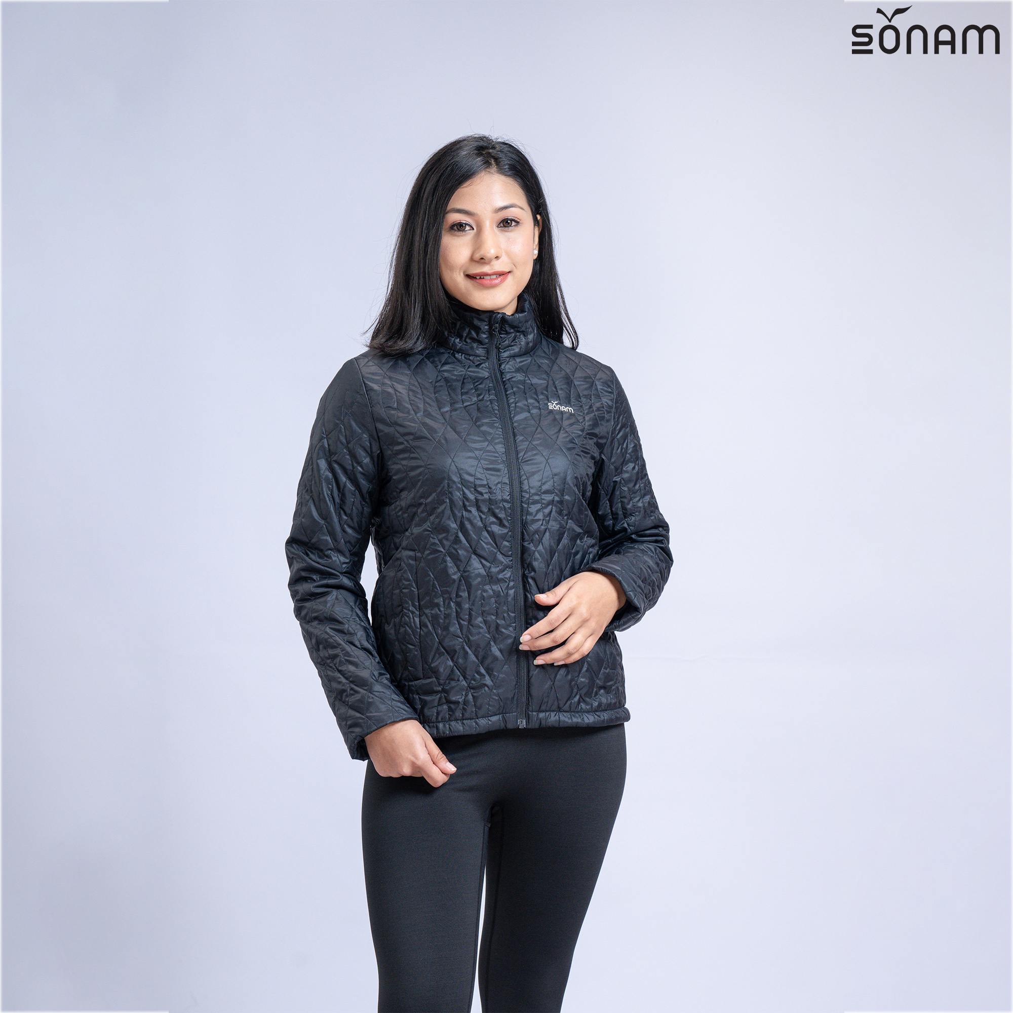 SONAM GEDUN WOMEN'S 100 GSM PRIMALOFT PLAIN JACKET (FW2023)#2169 