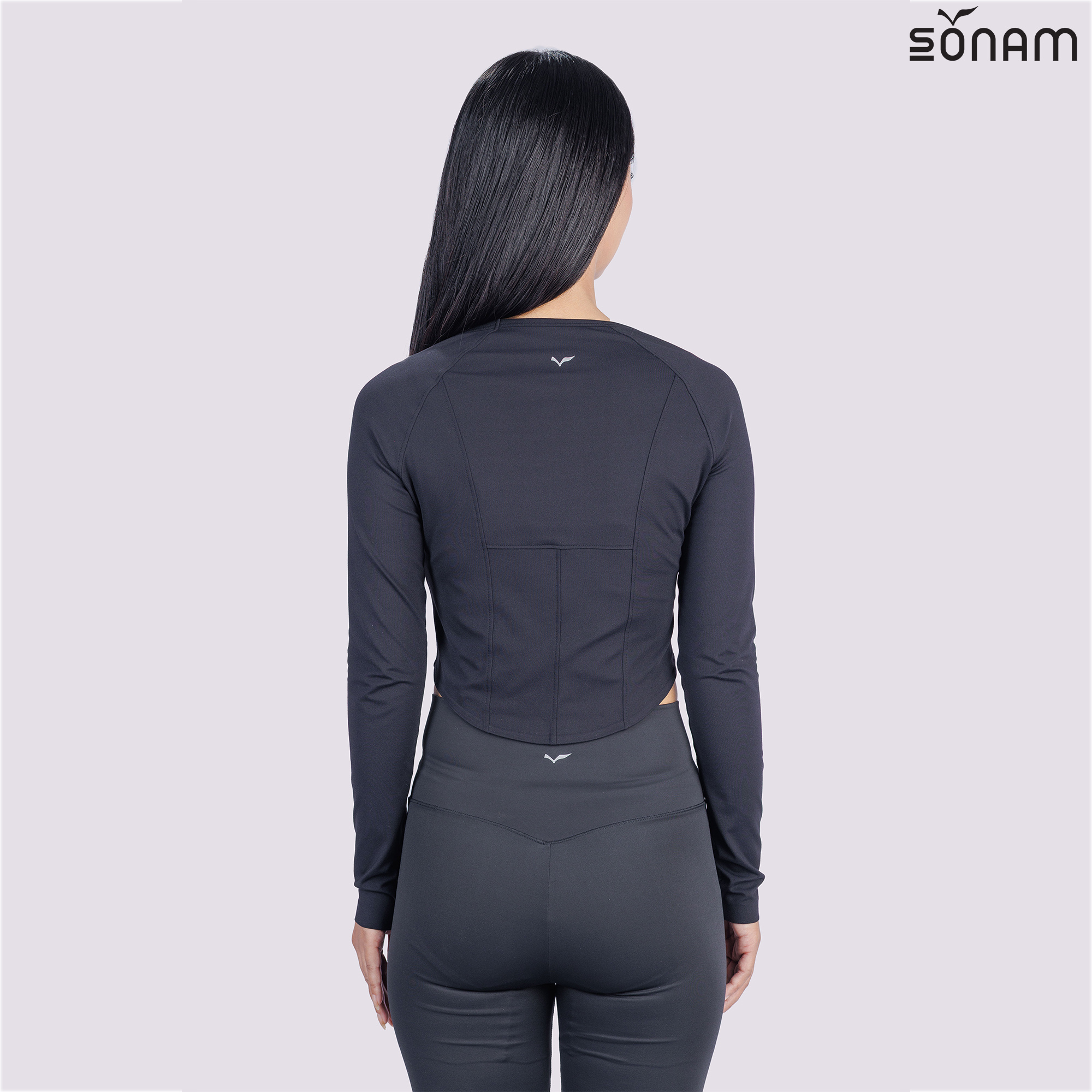SONAM CHHURIM WOMEN'S FULL SLEEVE ACTIVE CROP TOP (SS2025) #2659