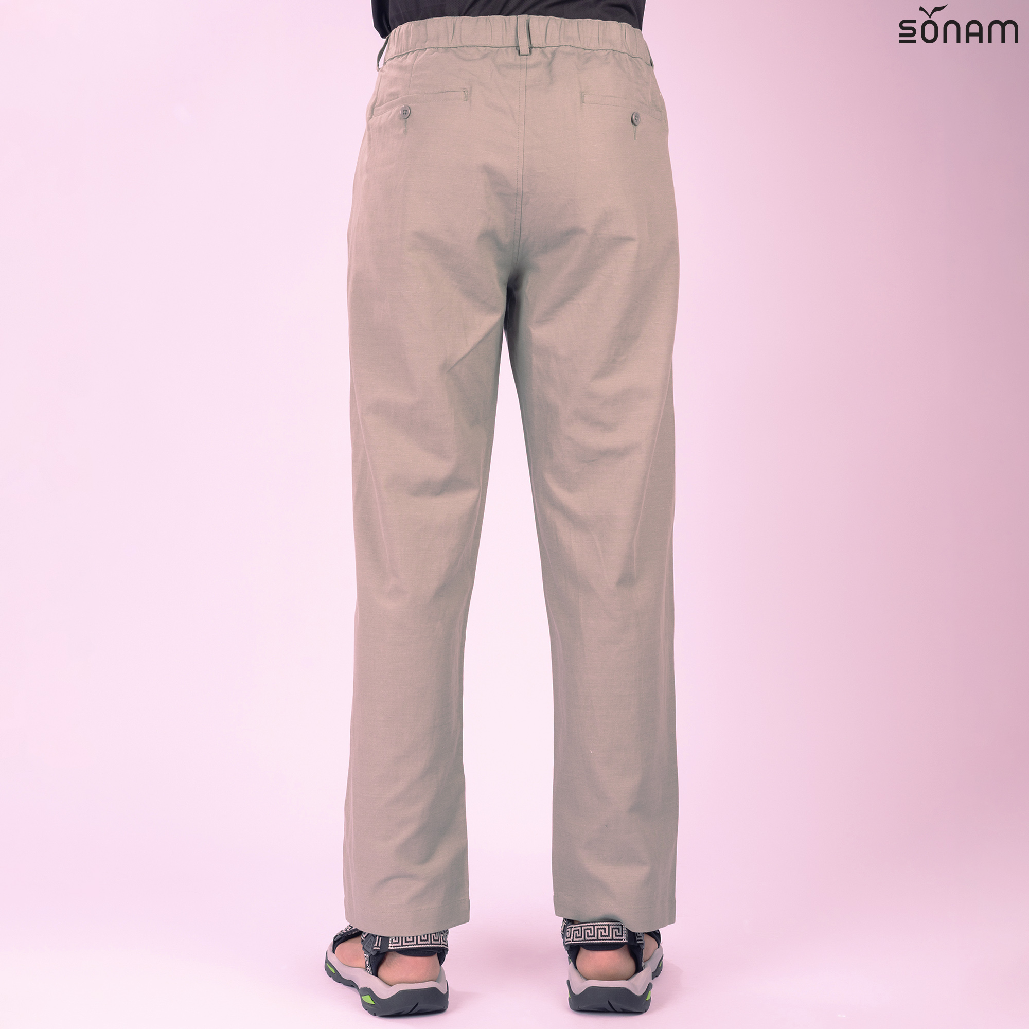 SONAM AJIBA MEN'S LINEN BLEND RELAXED PANT'S (SS2025) #2656