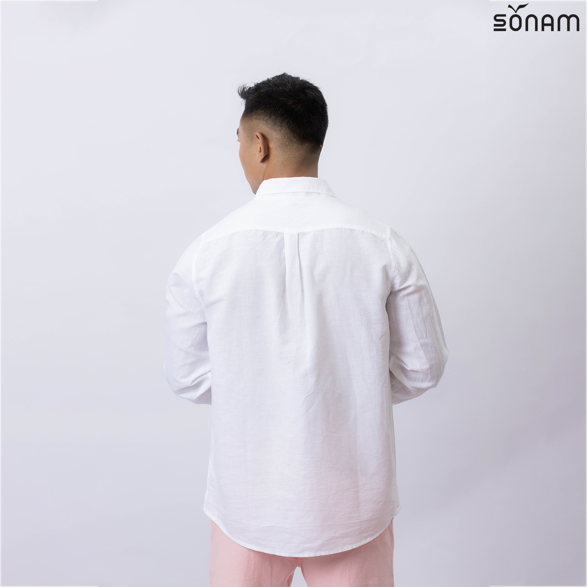 SONAM MICHEWA MEN'S LINEN SHIRT (SS2024) #2517