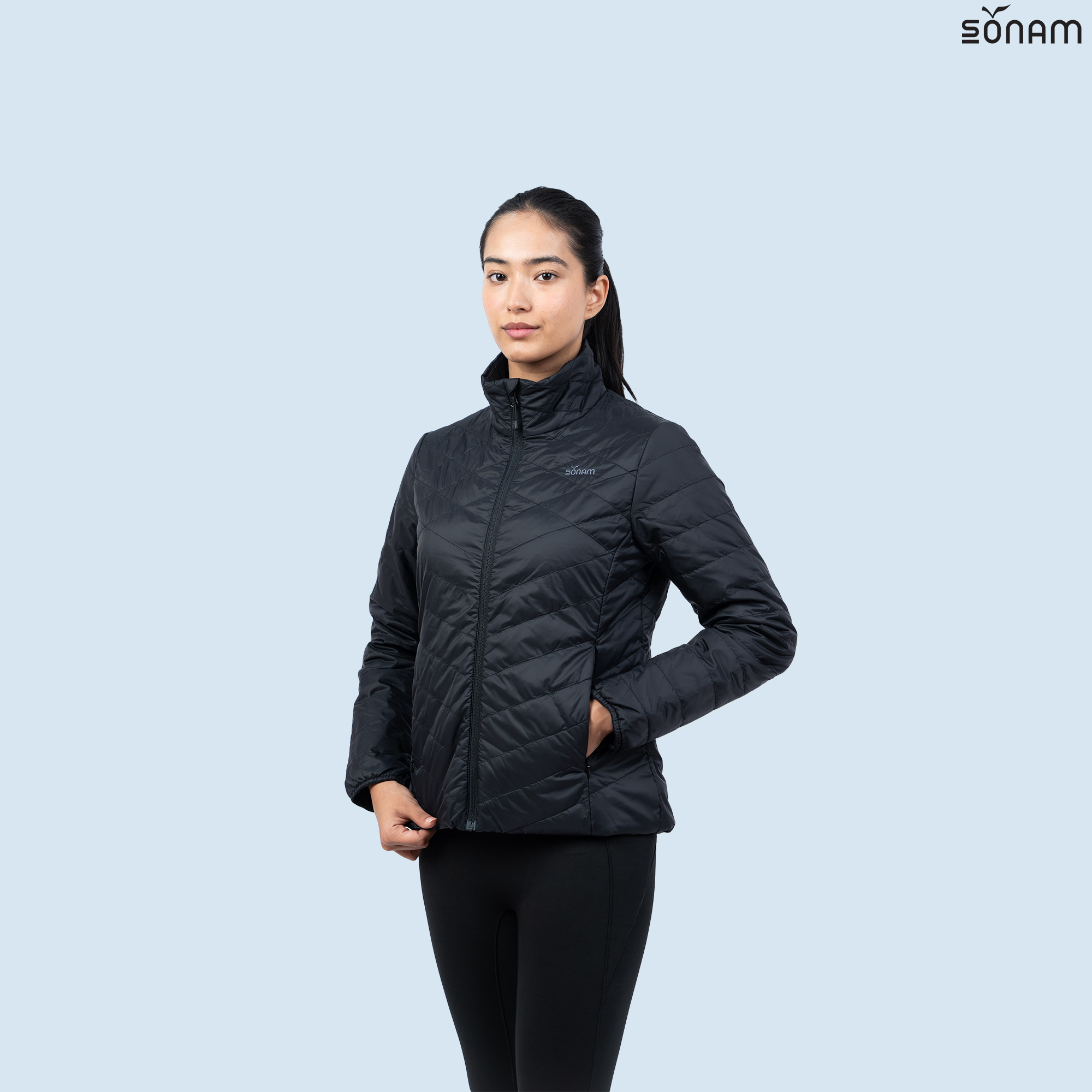 SONAM INDIRA WOMENS MATTE TAFFETA 100GSM INSULATED JACKET (FW2025) #2730