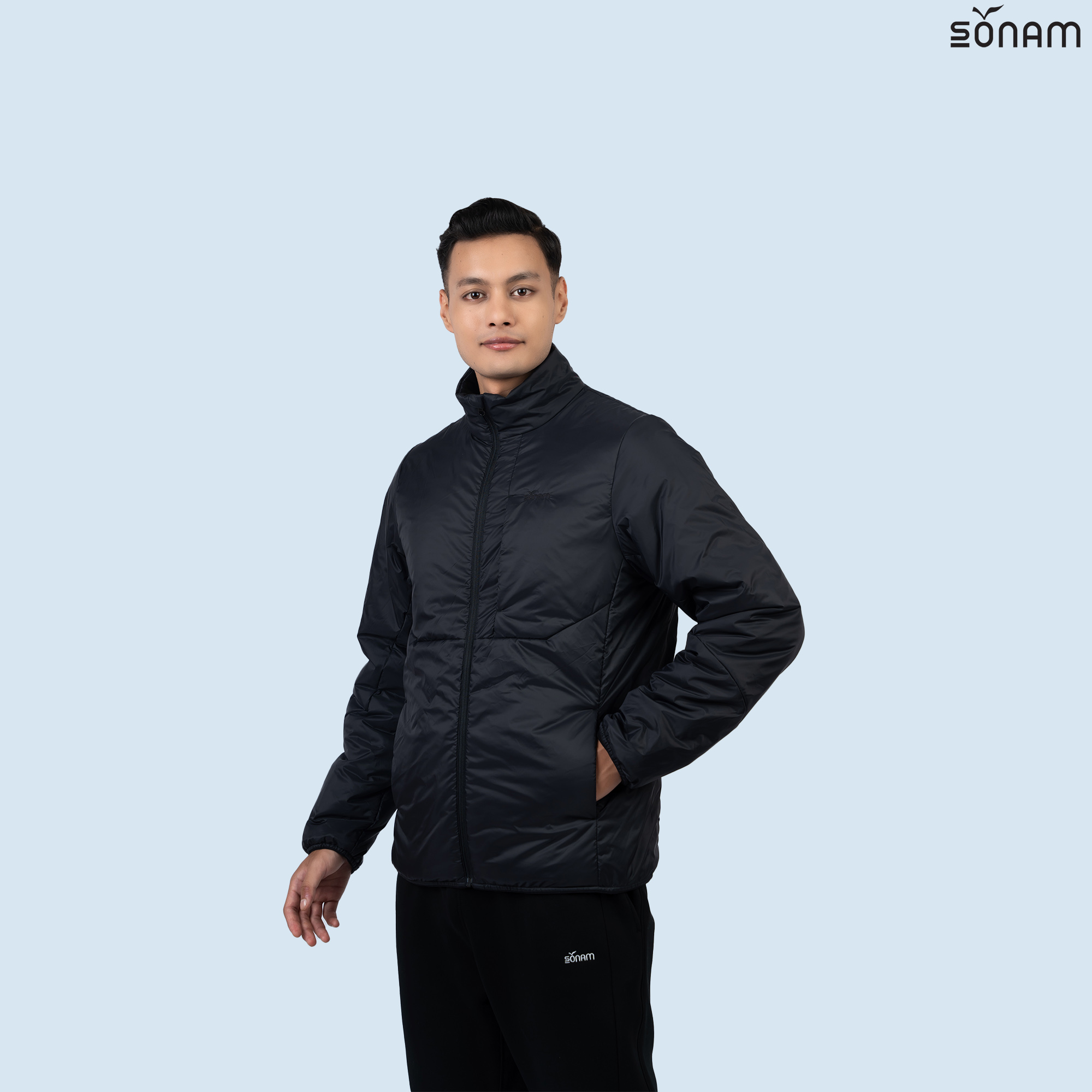 SONAM YAGKHYIL MENS MATTE TAFFETA NON-QUILTED 100 GSM INSULATED JACKET(FW2025) #2726