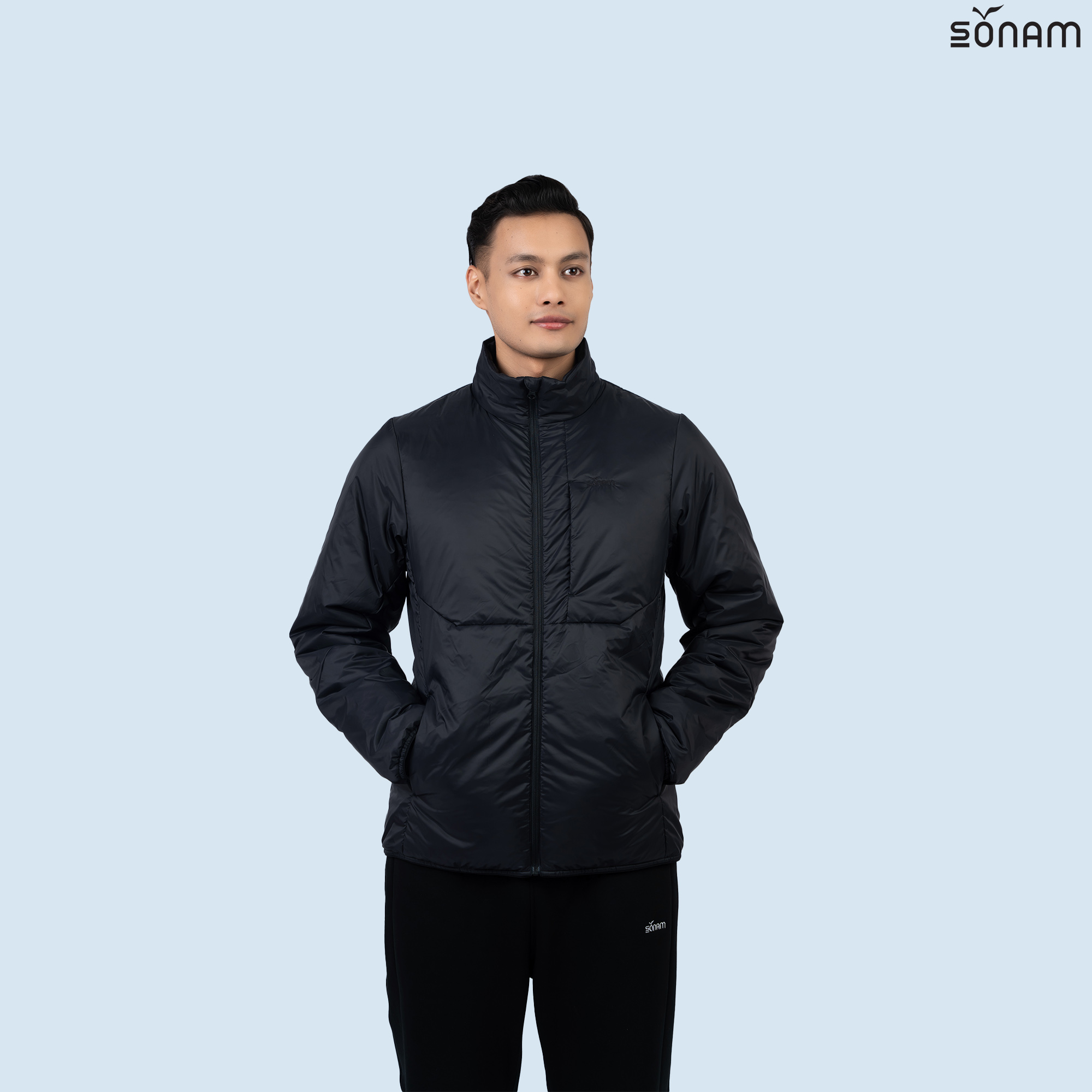 SONAM YAGKHYIL MENS MATTE TAFFETA NON-QUILTED 100 GSM INSULATED JACKET(FW2025) #2726