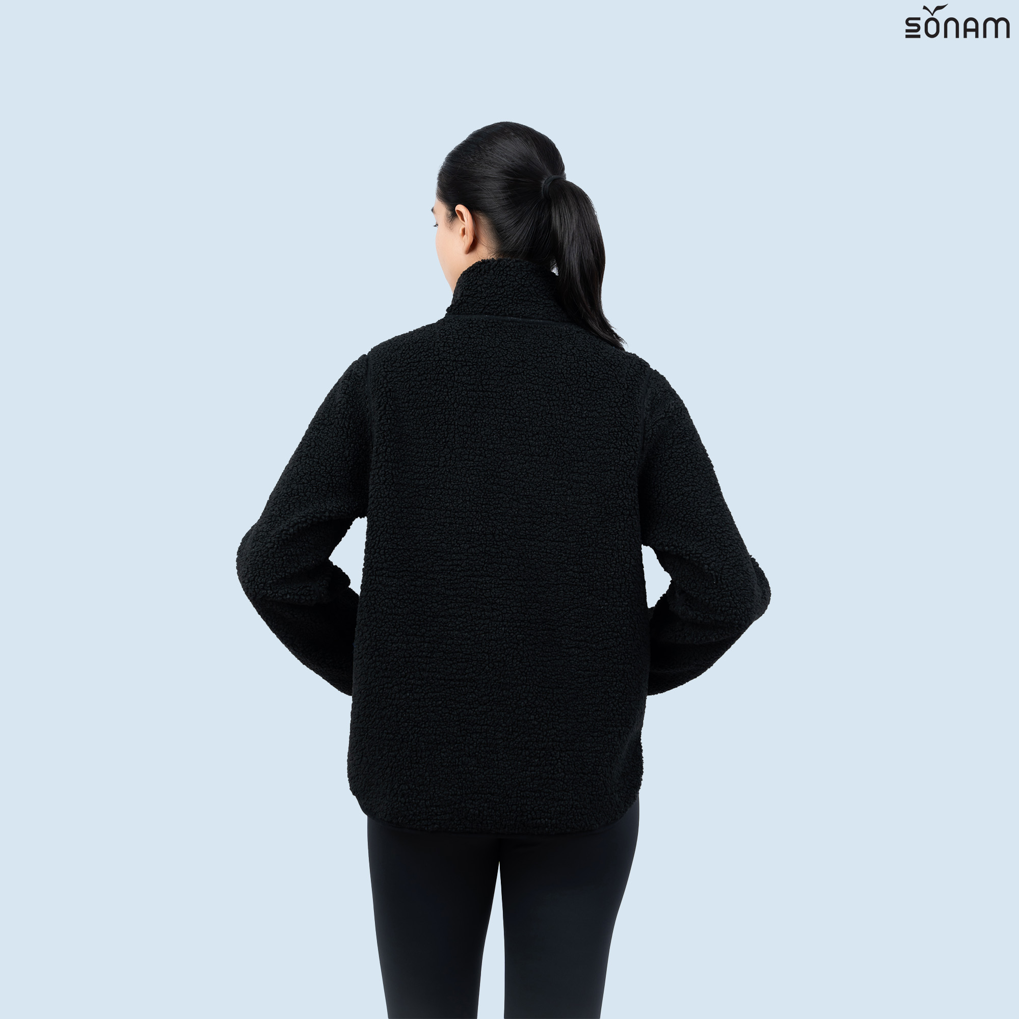 SONAM TARCHIN WOMEN'S REVERSIBLE TWO WAY FUR & FLEECE JACKET (FW2025) #2745