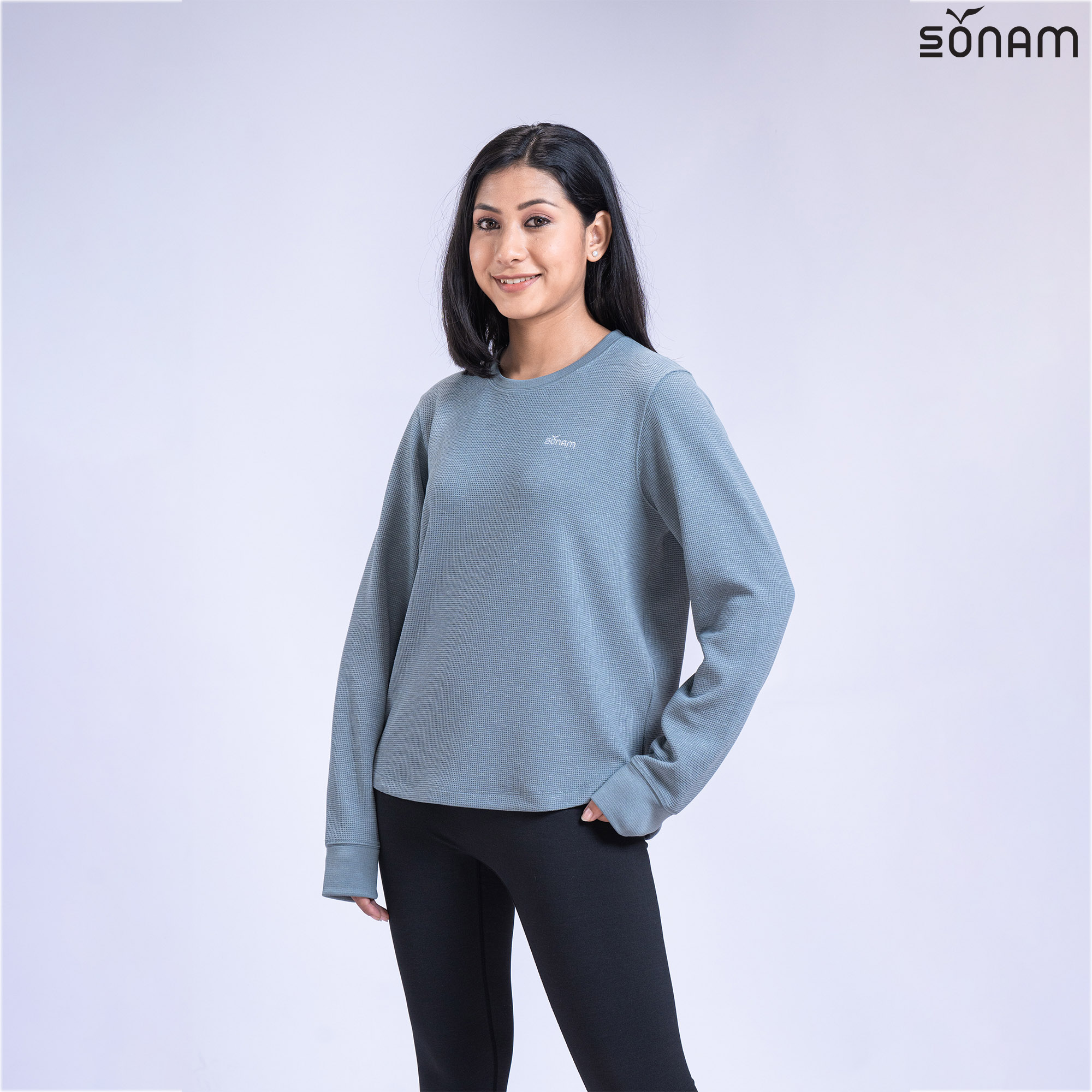 SONAM NAM-KHA UNISEX THIN WAFFLE SWEATSHIRT  (SS2024) #2320