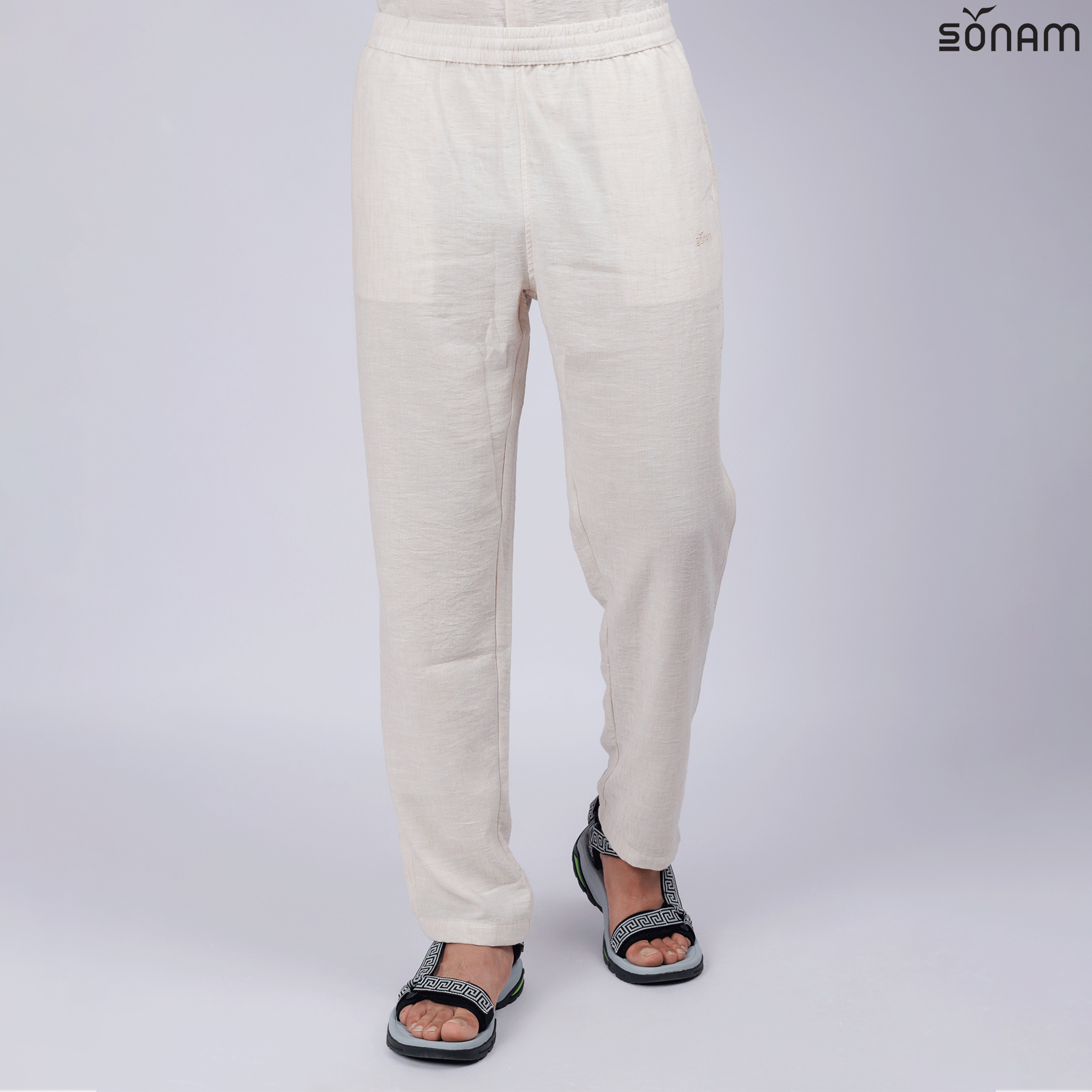 SONAM SAMDE MEN'S DERIVED LINEN PANT (SS2025) #2676