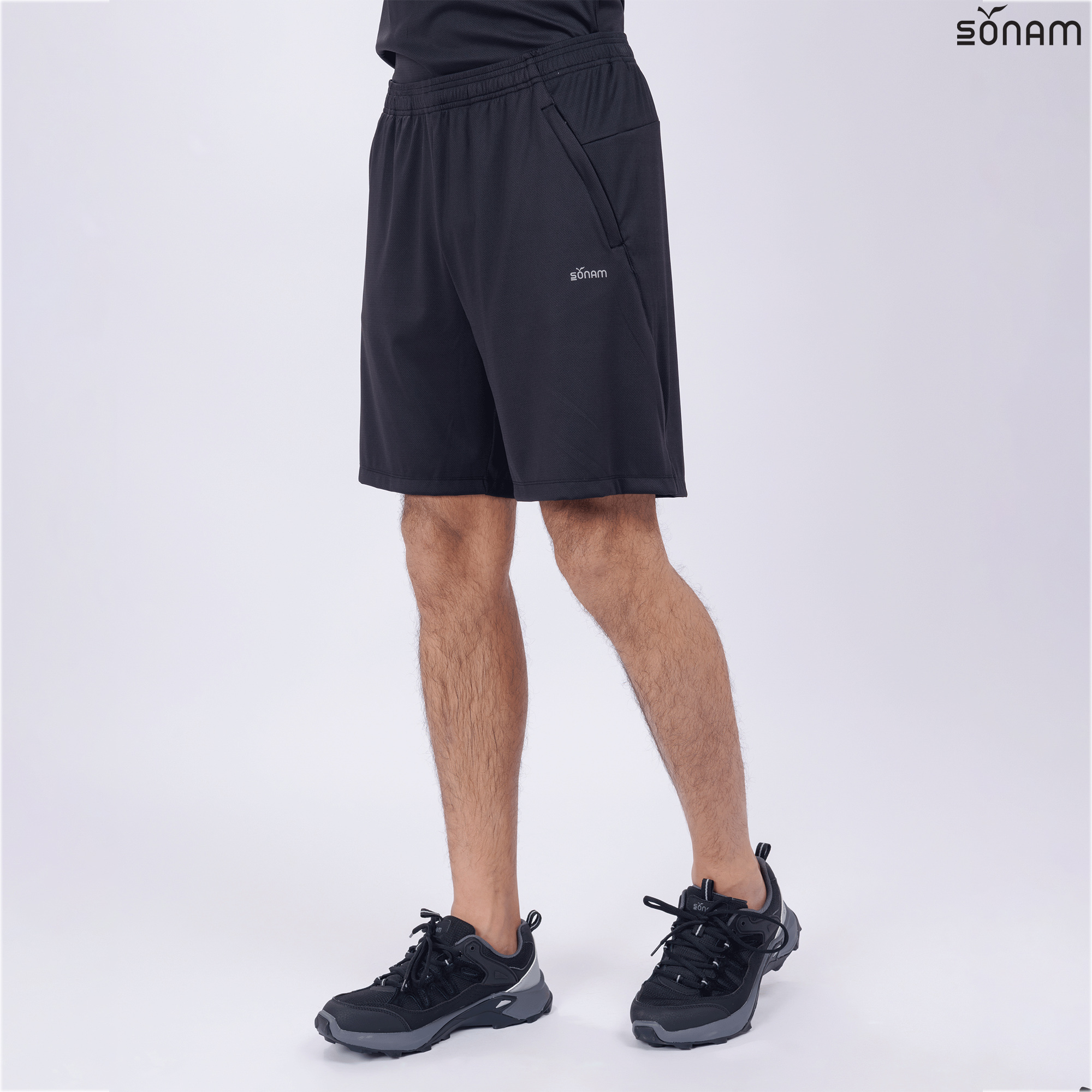 SONAM WANGLE MEN'S BASKET WEAVE DRY FIT SHORTS (SS2025) #2632