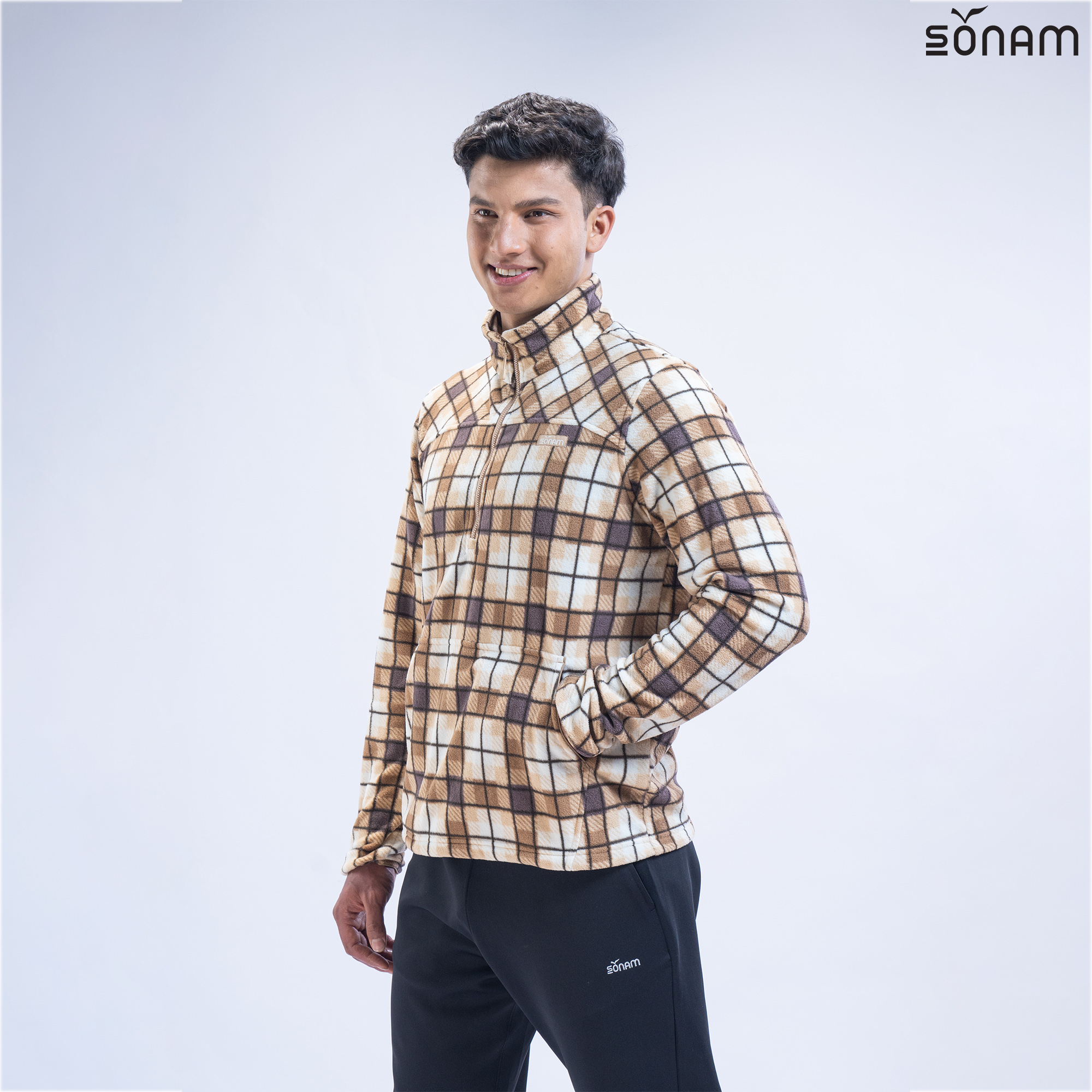 SONAM WANGDAK UNISEX PLAID MICROTOP (FW2023) #2197