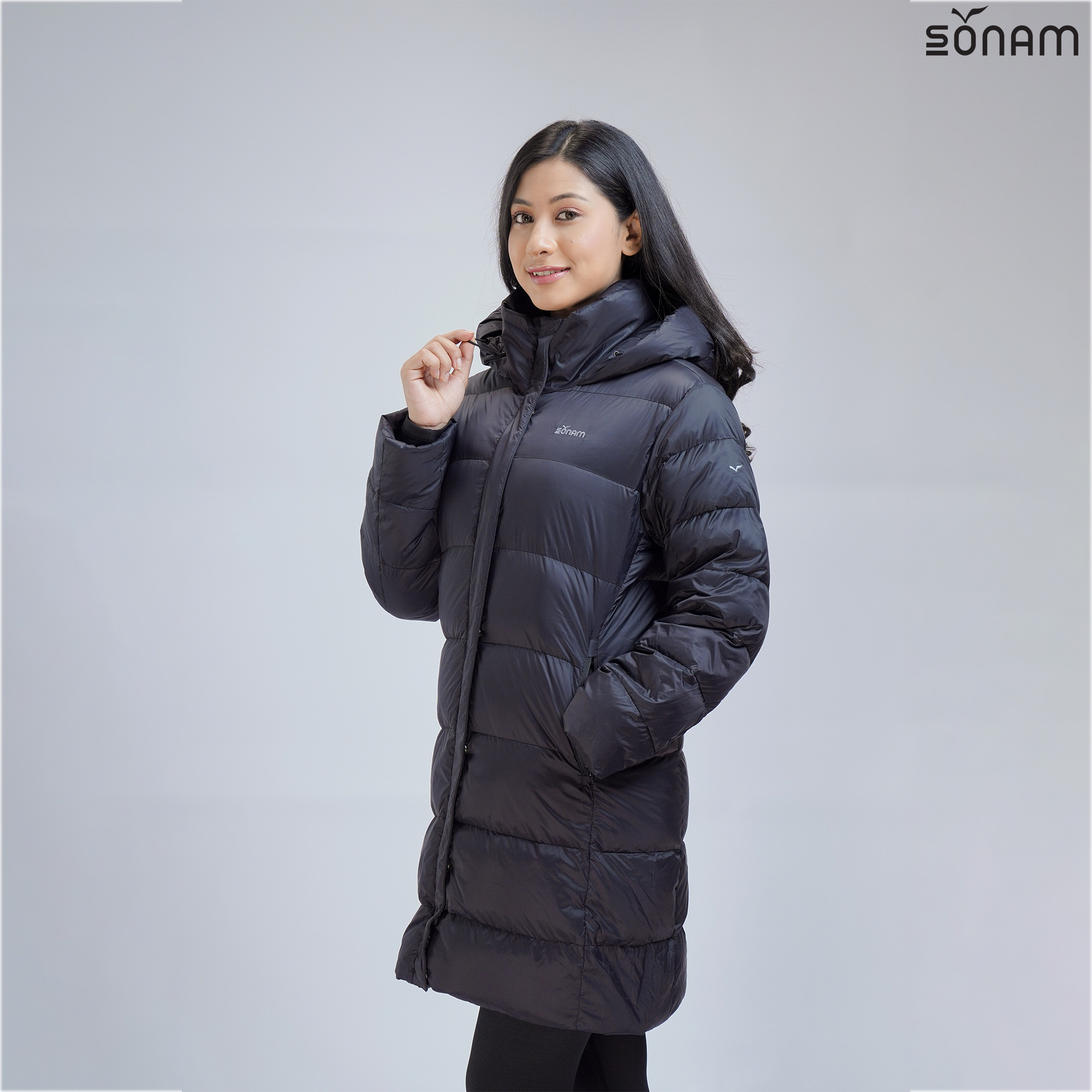 SONAM LASYA WOMEN'S MATTE LONG DOWN JACKET(FW2023) #1873 