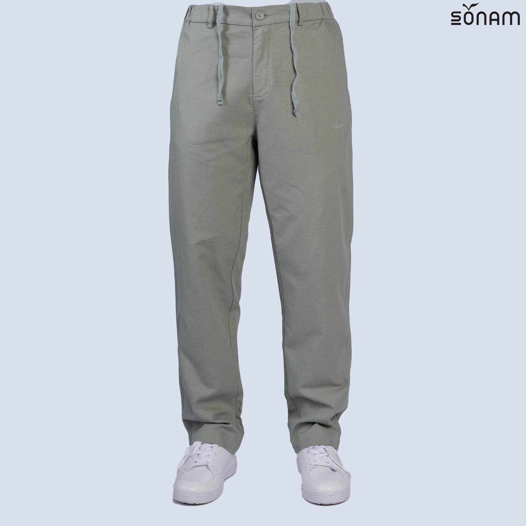 SONAM AJIBA MEN'S LINEN BLEND RELAXED PANT'S (SS2025) #2656