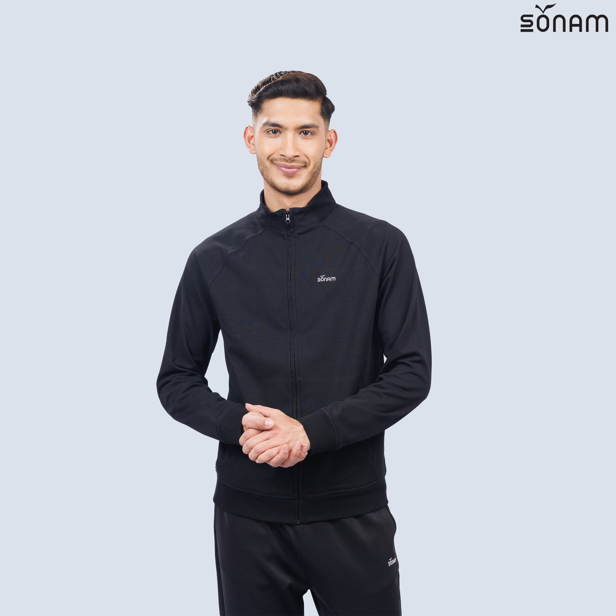 SONAM TRASHI MEN'S TWO WAY TERRY ZIPPED JACKET (SS2025) #2785
