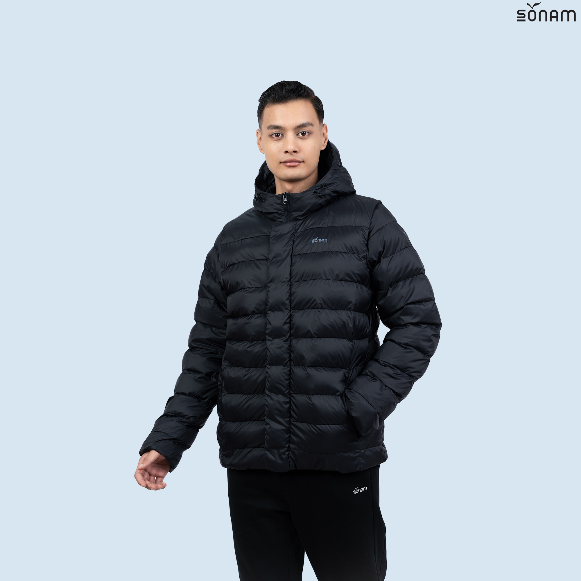 SONAM CHOKLE MENS MATTE TAFFETA THERMOFIBER JACKET (FW2025) #2729