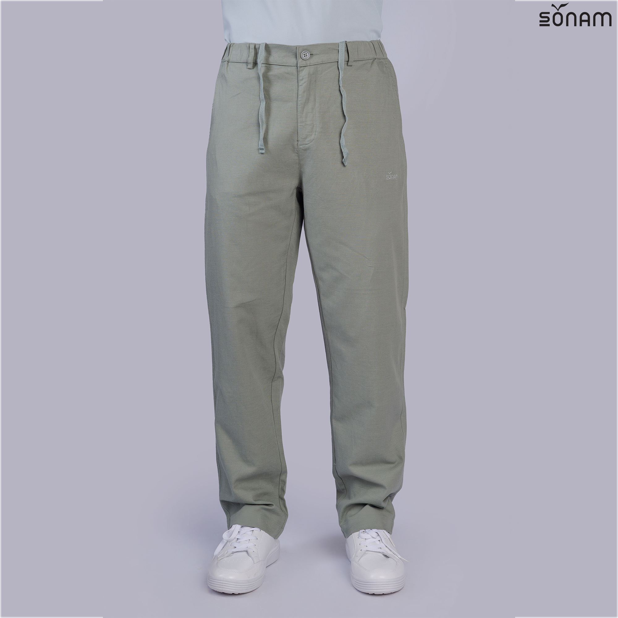 SONAM AJIBA MEN'S LINEN BLEND RELAXED PANT'S (SS2025) #2656