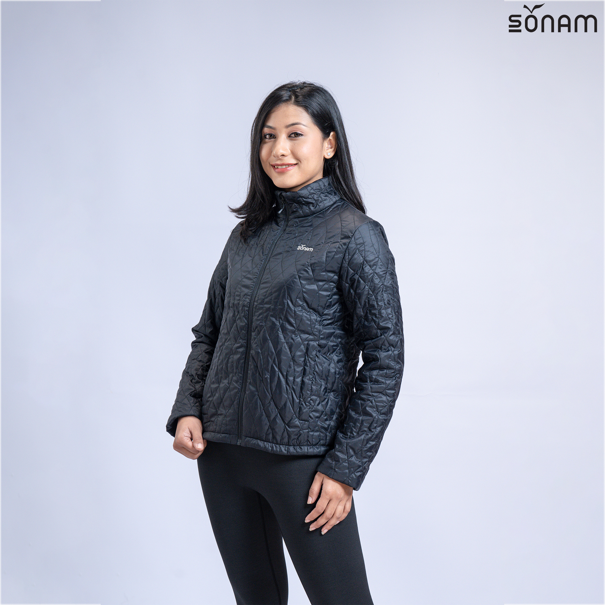 SONAM GEDUN WOMEN'S 100 GSM PRIMALOFT PLAIN JACKET (FW2023)#2169 