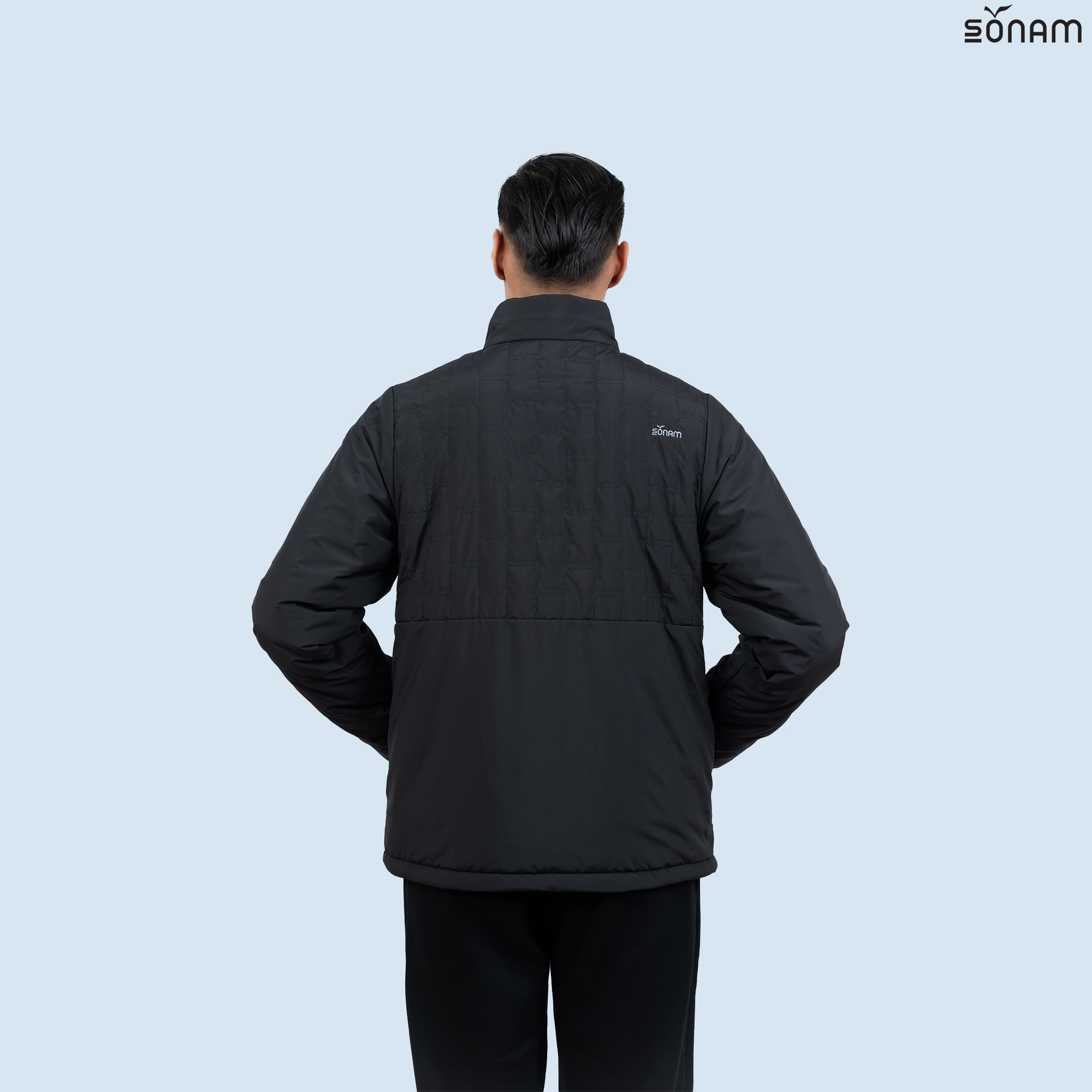 SONAM JIGDREL MEN'S RIBSTOP TAFFETA 75 GSM INSULATED JACKET WITH FUR (FW2025) #2734