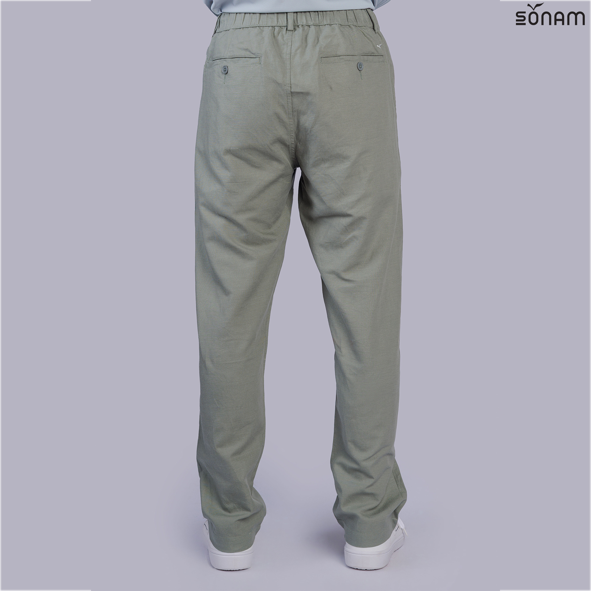 SONAM AJIBA MEN'S LINEN BLEND RELAXED PANT'S (SS2025) #2656