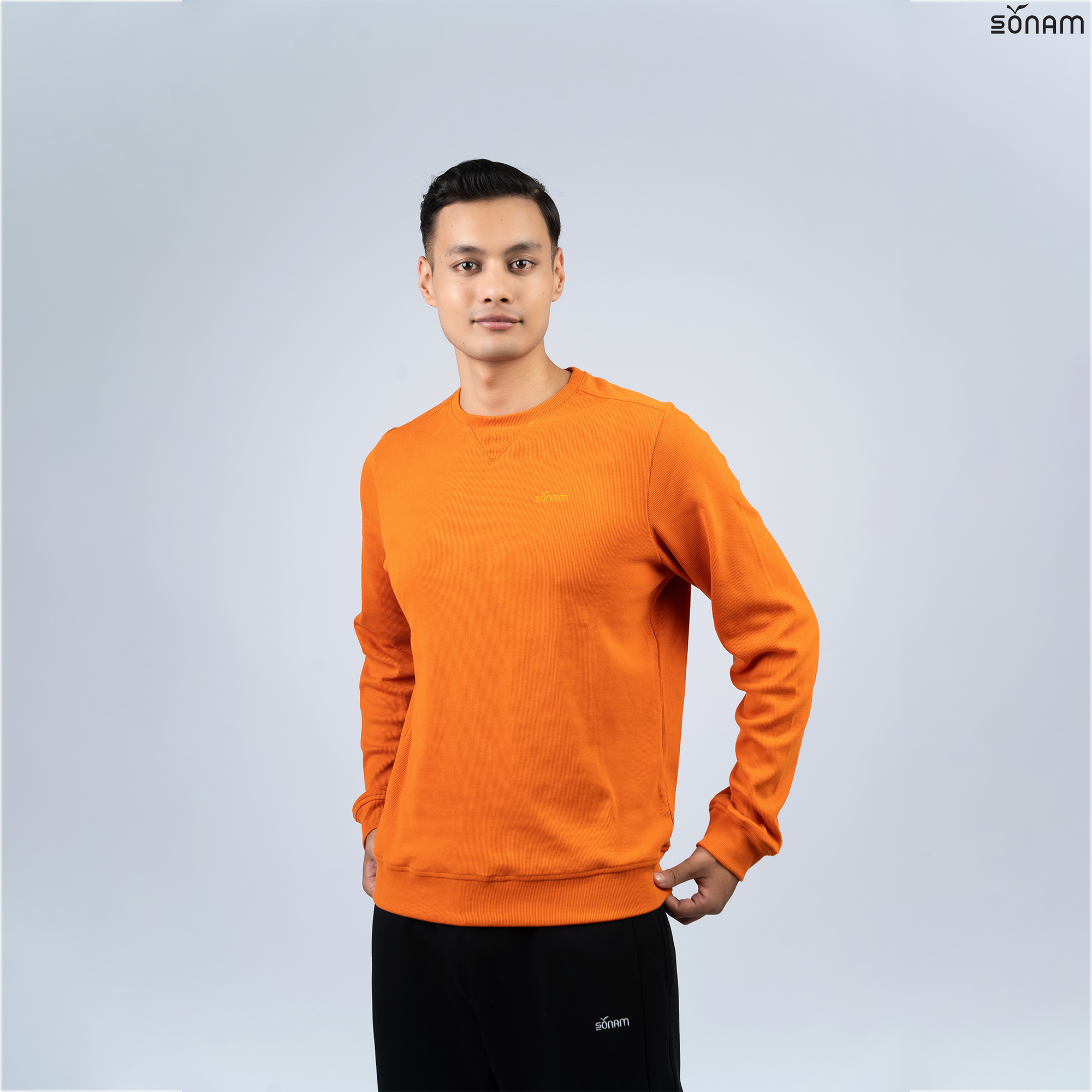 SONAM ROLWALING MEN'S RIBBED SWEATSHIRT (FW2025) #2782