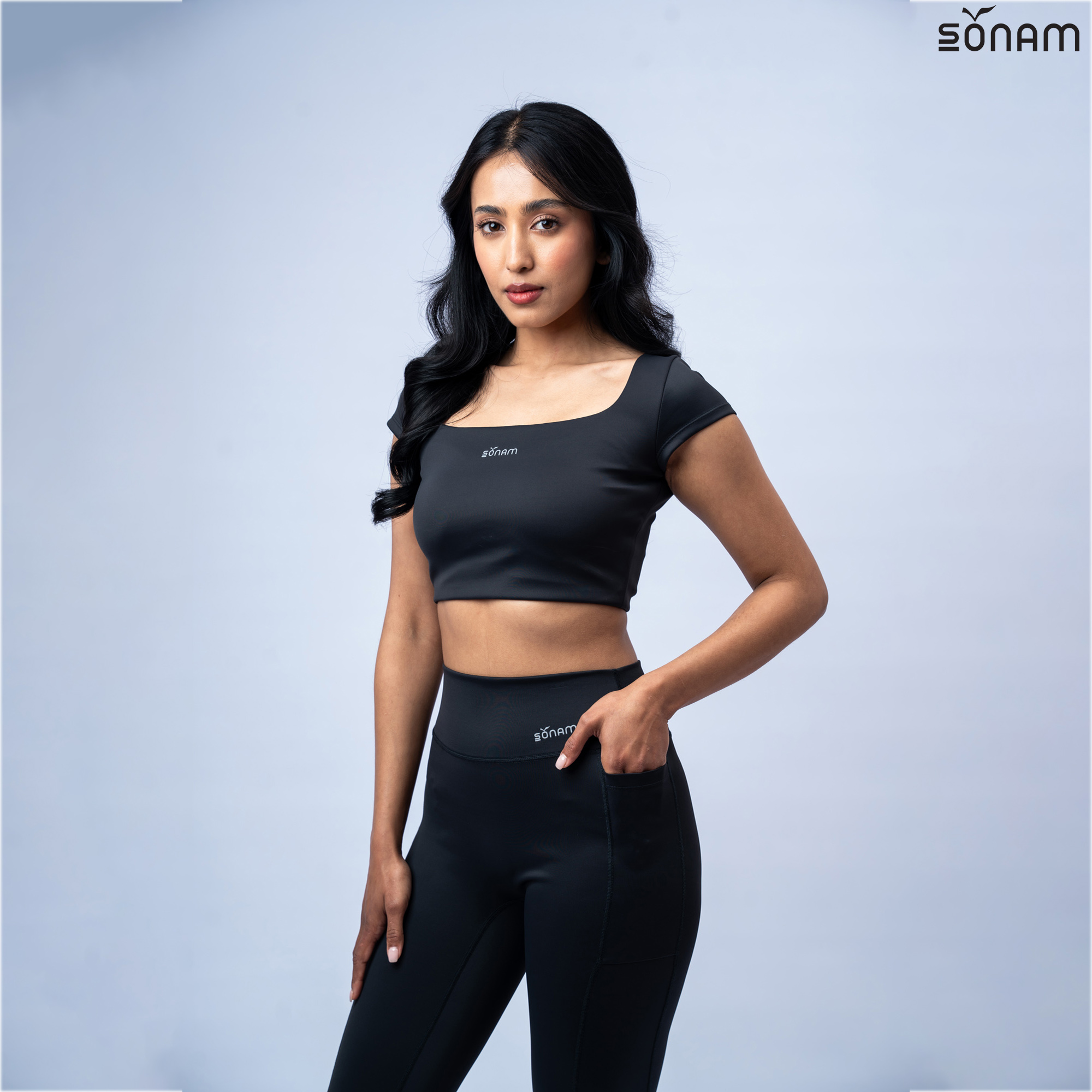 SONAM KUNSEL WOMEN'S SCUBA SPANDEX CROP TOP (SS2026) #2890