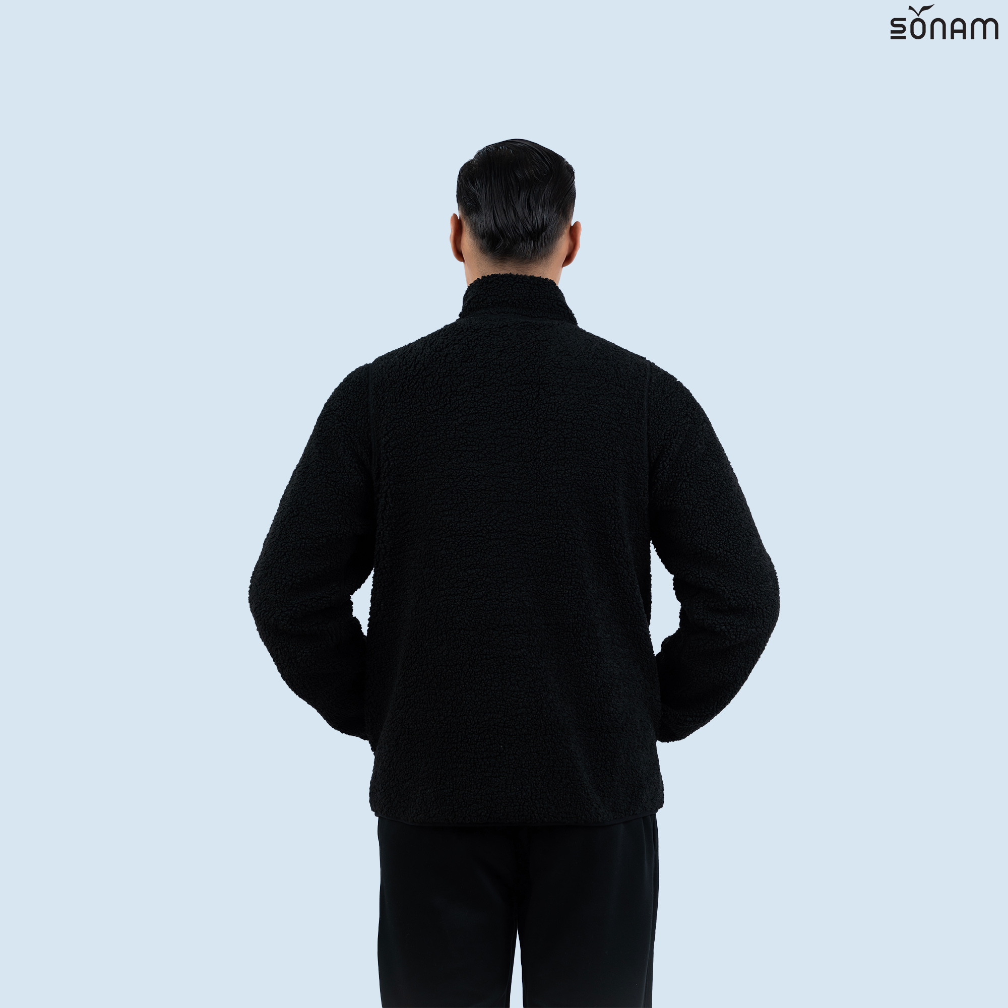 SONAM NORPHEL MEN'S REVERSIBLE TWO WAY FUR & FLEECE JACKET (FW2025) #2744