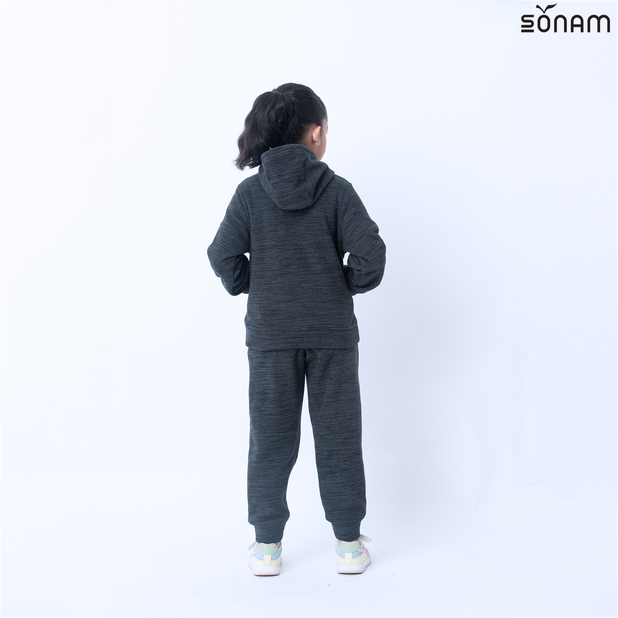 SONAM LEKI KID`S HEATHERED FLECE HOODE(FW202024)#2467