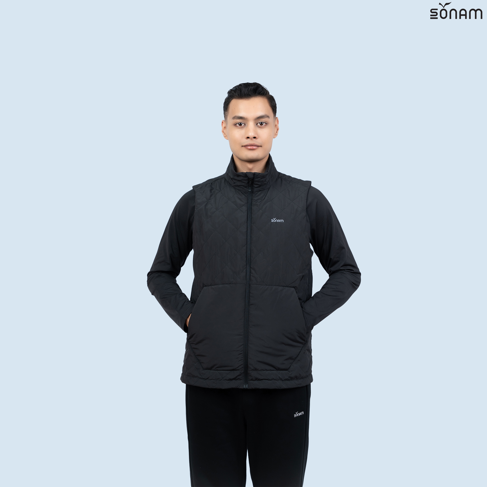 SONAM SANGDAK MEN'S RIBSTOP TAFFETA 75 GSM INSULATED VEST (FW2025) #2735