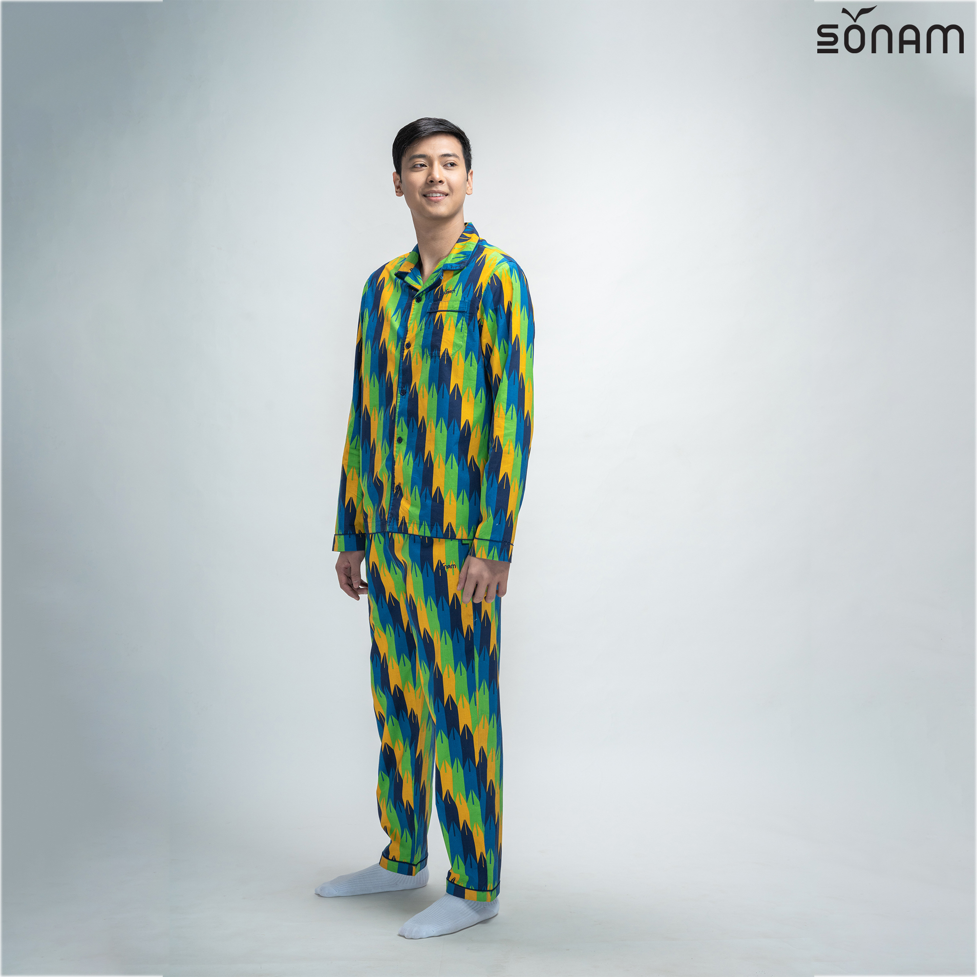 SONAM YUTSO MEN'S FULL SLEEVE NIGHT SUIT (SS2023) #2008 - #2008
