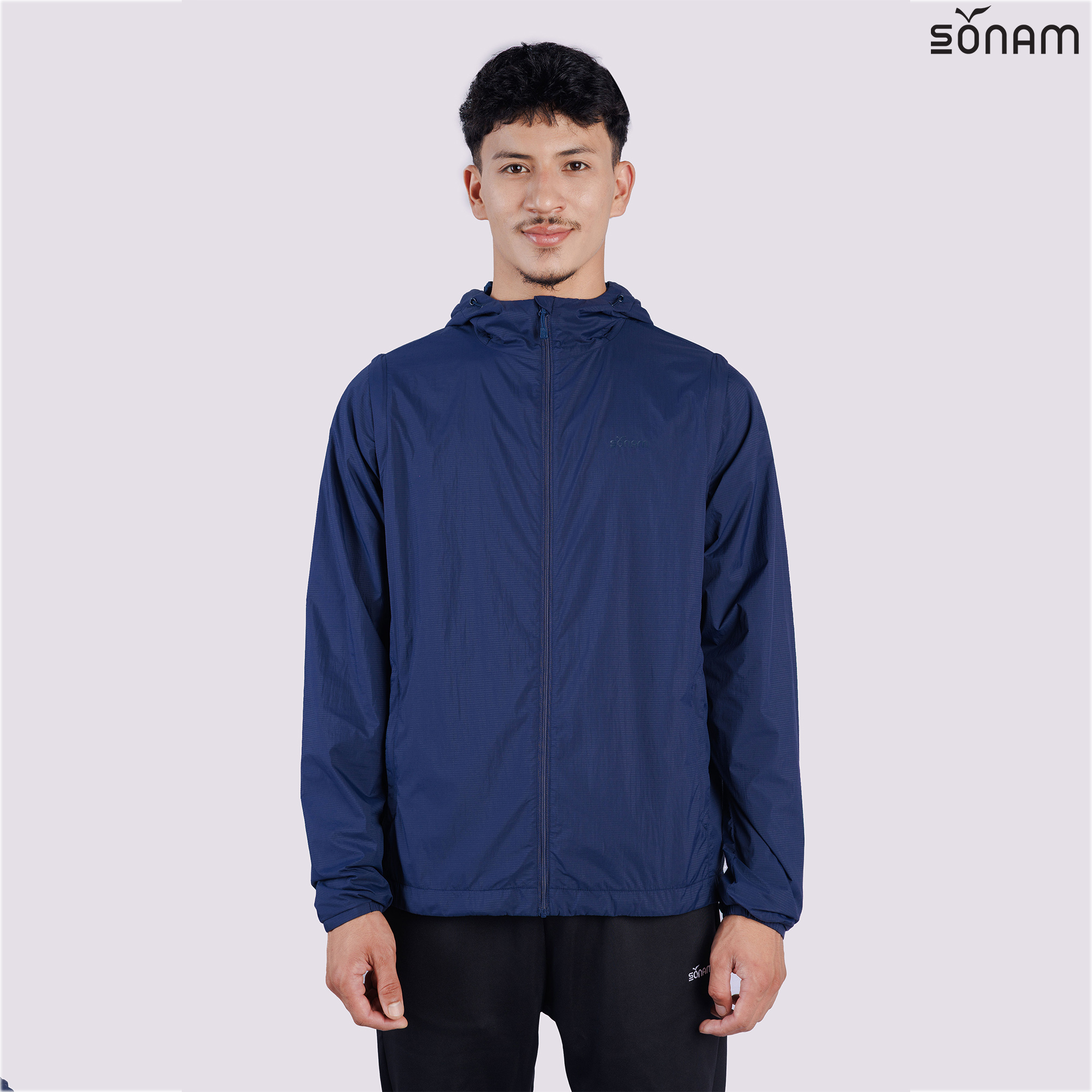 SONAM JAMLING MEN'S SKIN WEAR WINDPROOF WINDCHEATER WITH DETACHABLE SLEEVE (SS2025) #2654