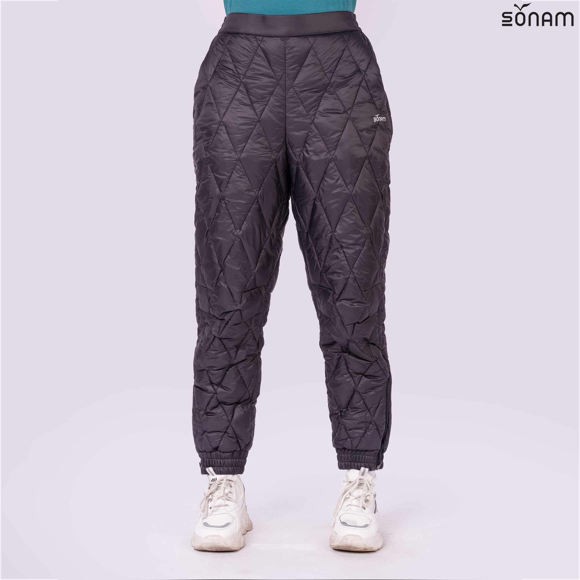 SONAM KUNGA WOMEN'S CREPE TAFFETA  THERMO FIBER JOGGERS (FW2024) #2485